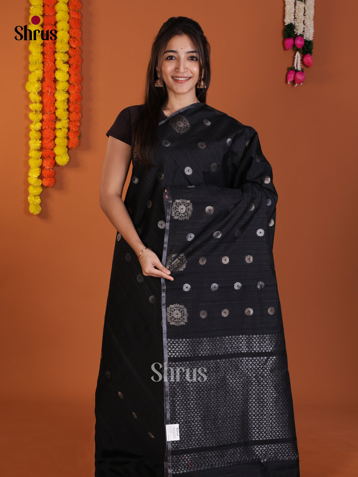 DLS19193 - Semi Jute Saree - Shop on Shrus.com