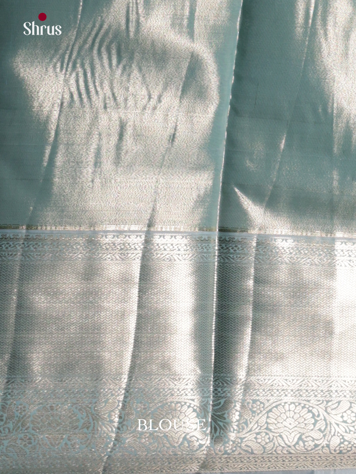 Light Blue - Kanchipuram-halfpure Saree- DLS19199 - Shop on Shrus.com