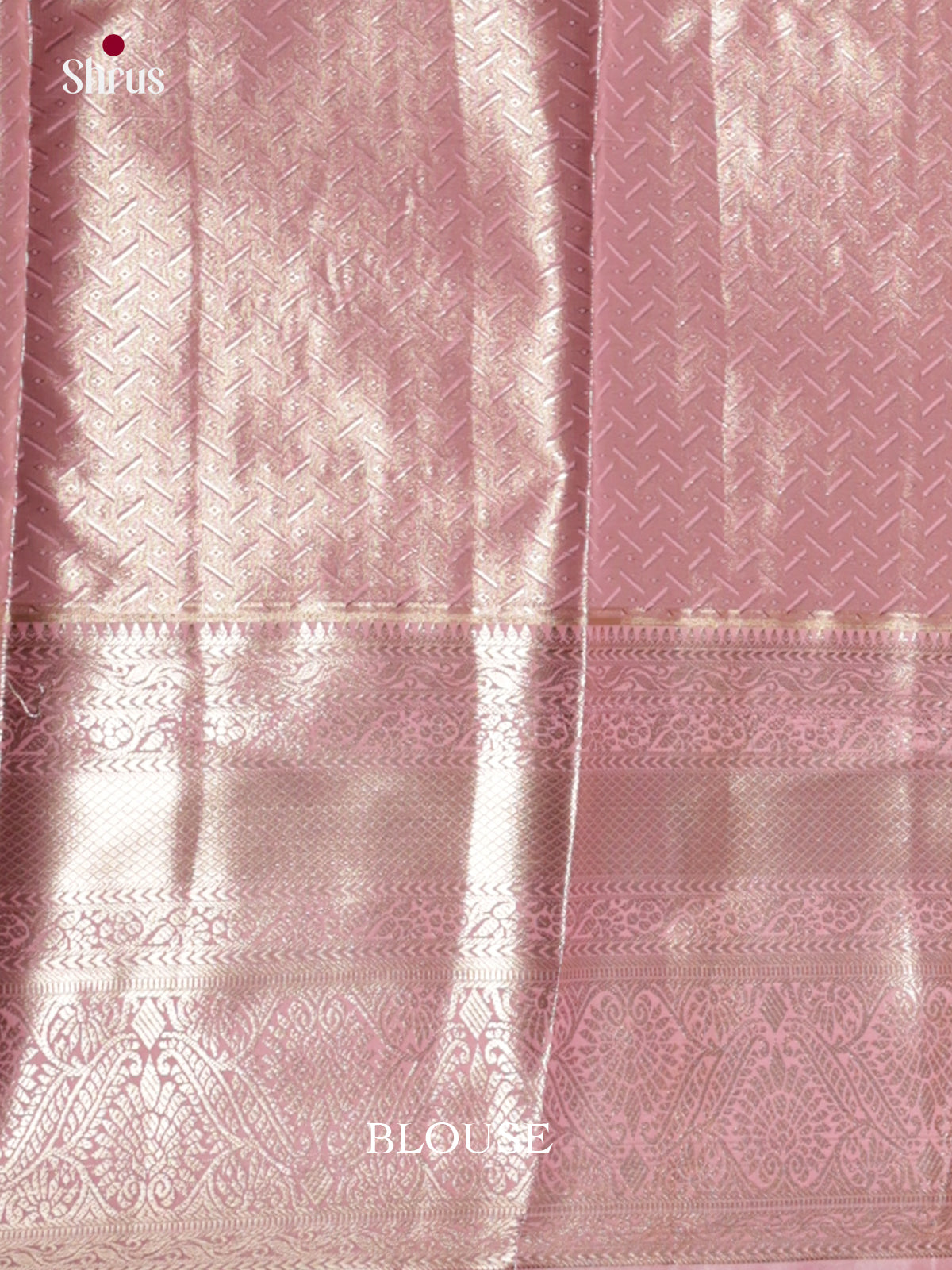 Pink - Kanchipuram-halfpure Saree - DLS19219 - Shop on Shrus.com
