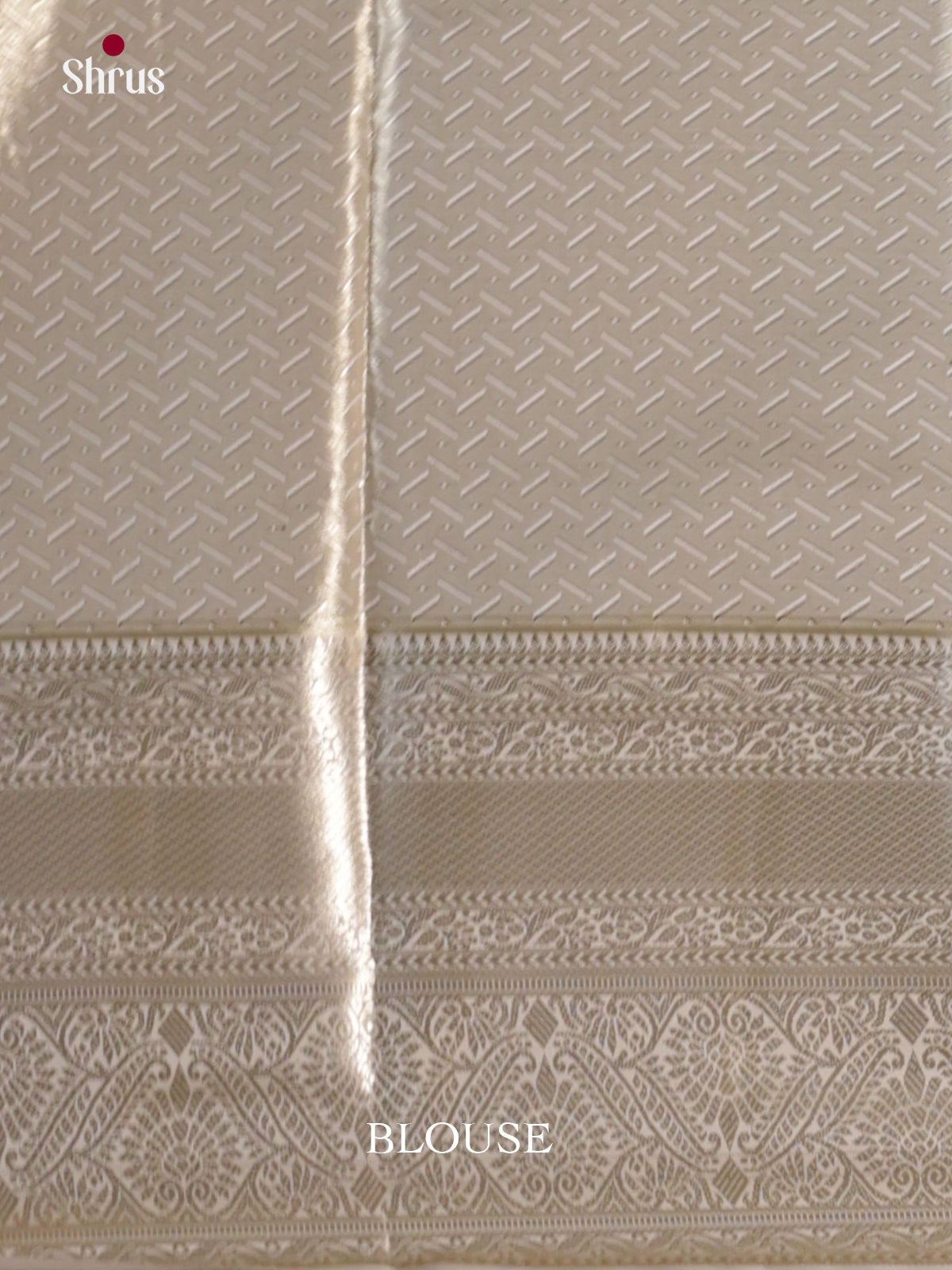 Off white -DLS19223 - Kanchipuram-halfpure Saree - Shop on Shrus.com