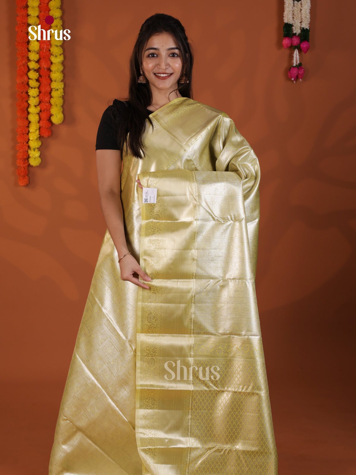 DLS19227 - Kanchipuram-halfpure Saree - Shop on Shrus.com
