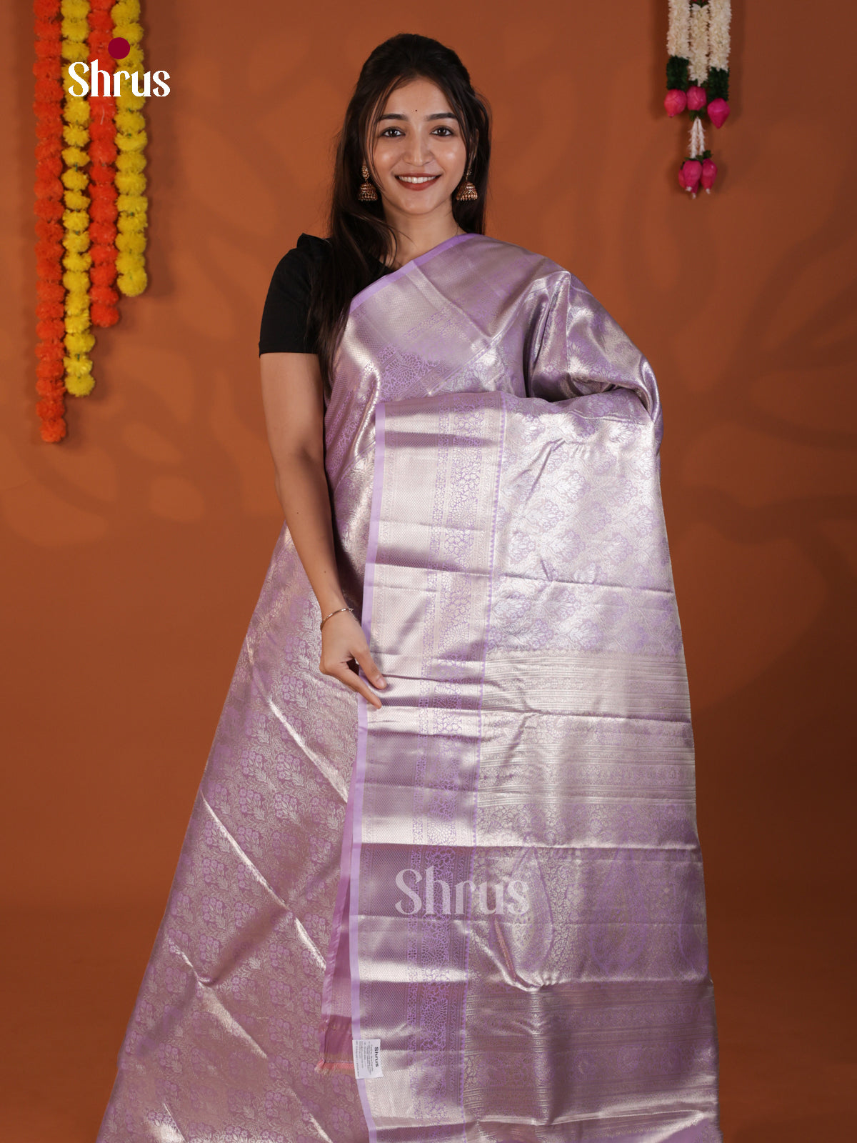 DLS19229 - Kanchipuram-halfpure Saree - Shop on Shrus.com