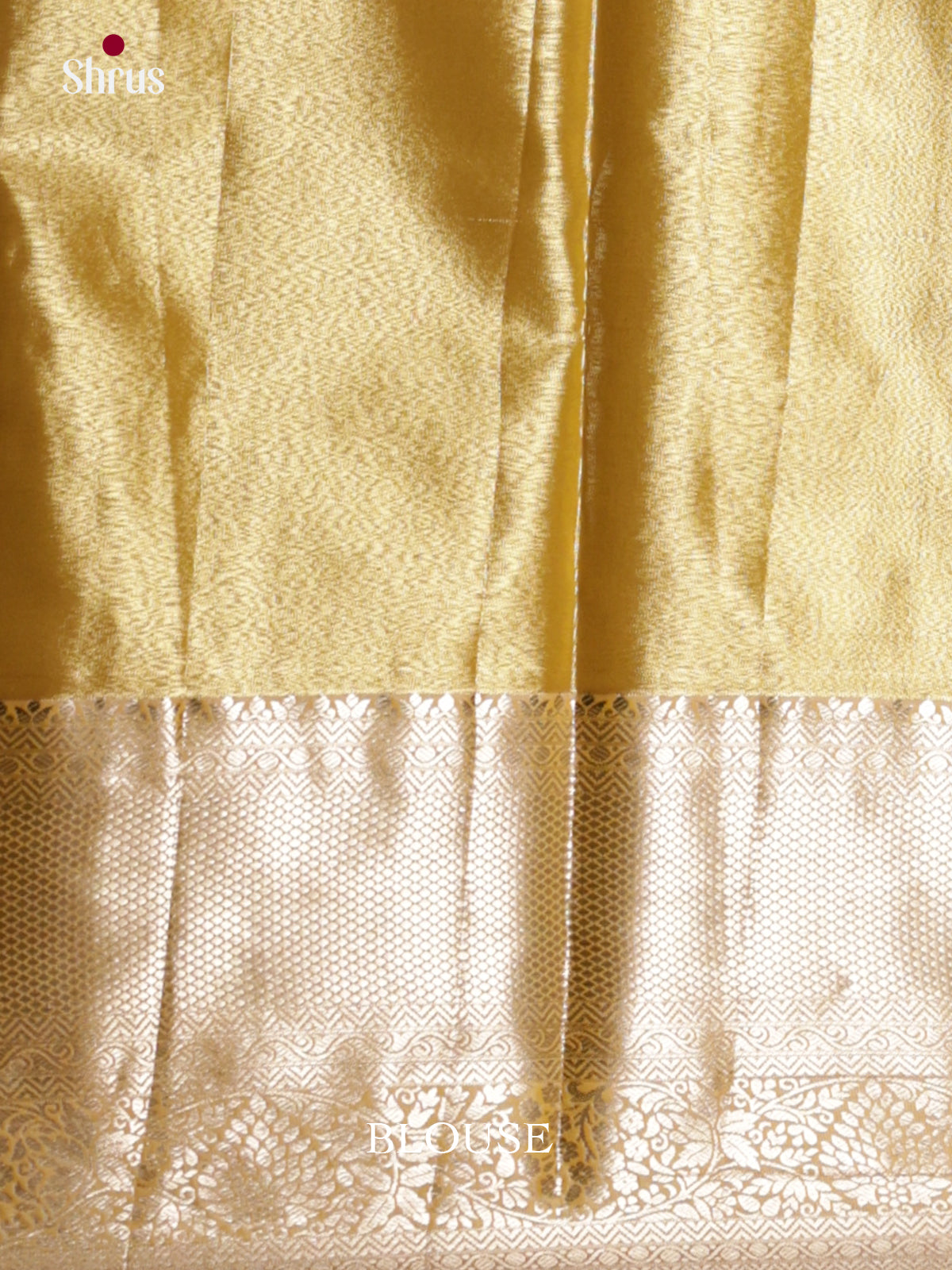 Mustard  - Kanchipuram-halfpure Saree- DLS19230 - Shop on Shrus.com