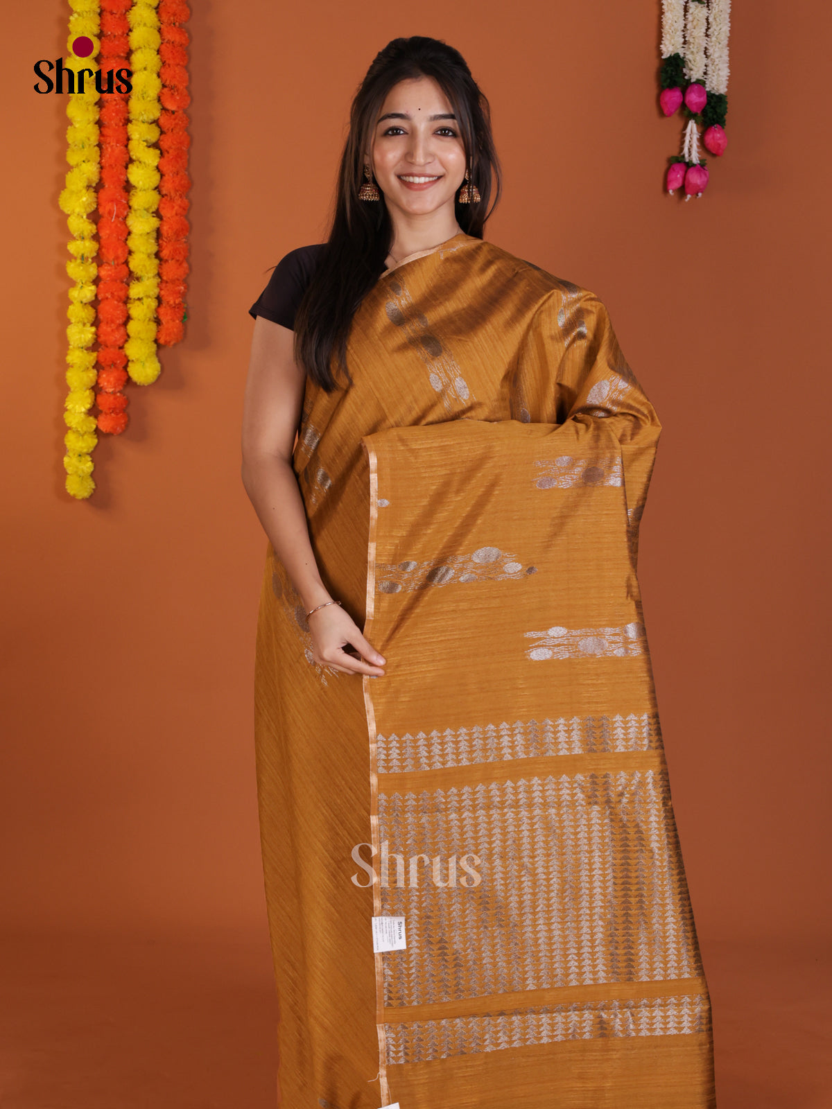 DLS20001 - Semi Jute Saree - Shop on Shrus.com