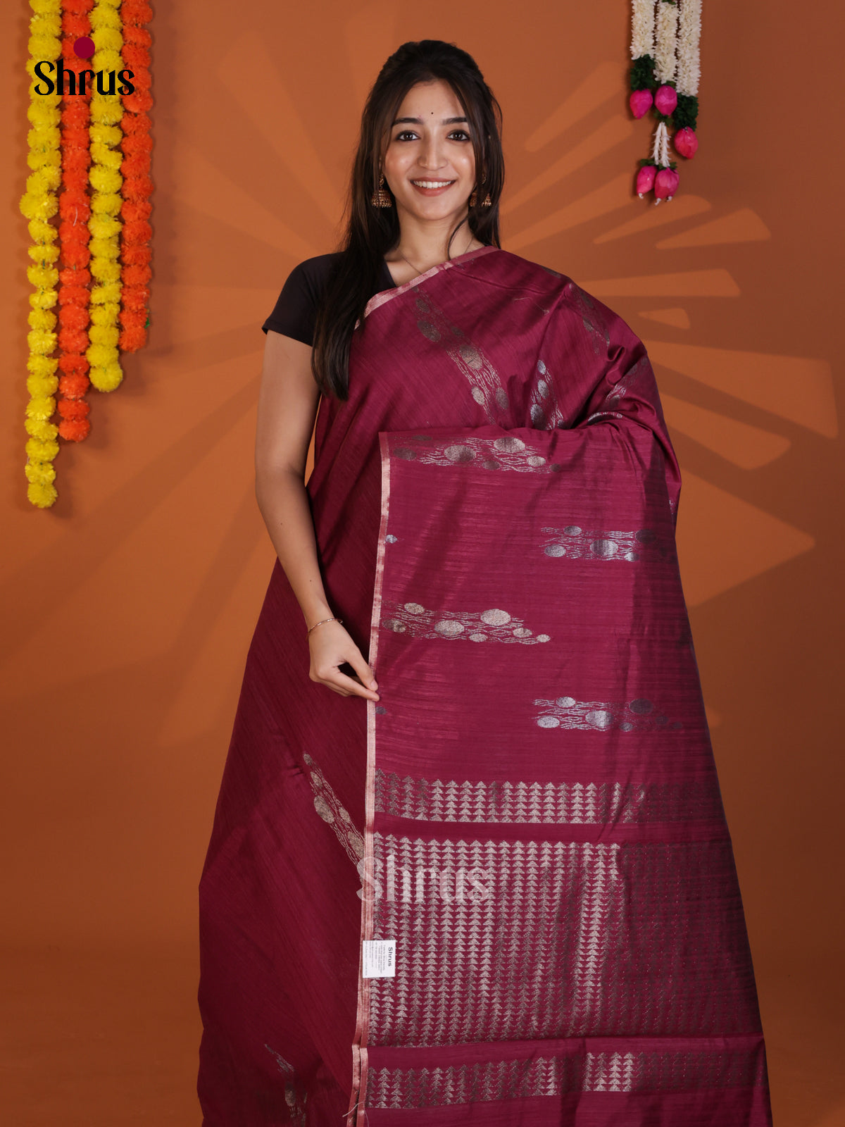 DLS20003 - Semi Jute Saree - Shop on Shrus.com