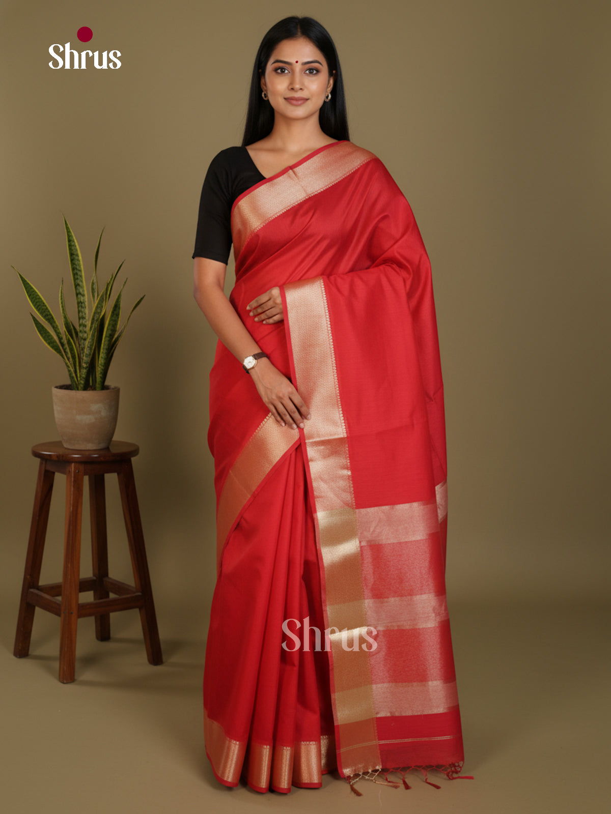 Red- Art Maheshwari  Saree - Shop on Shrus.com