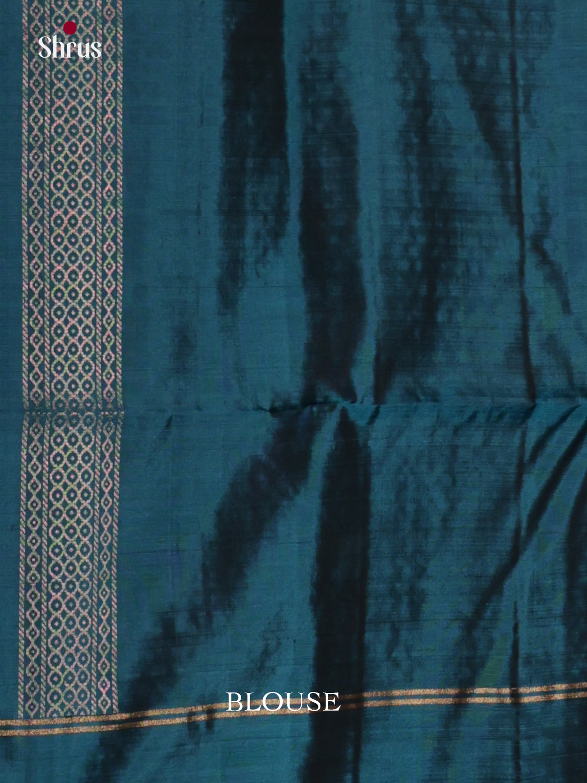 Gorgeous Blue Single Tone Soft Silk Saree with zari kolam buttas - Shop on Shrus.com