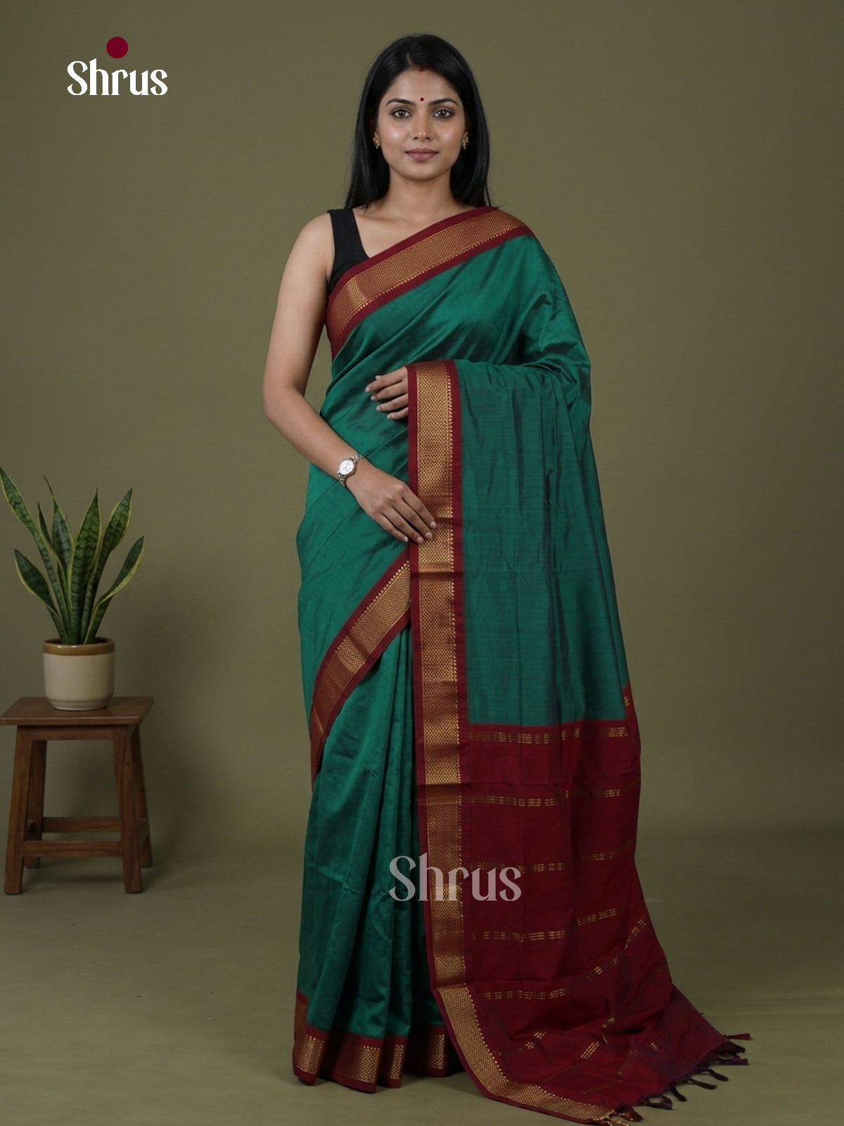 DLS26080 - Kalyani Cotton Saree - Shop on Shrus.com