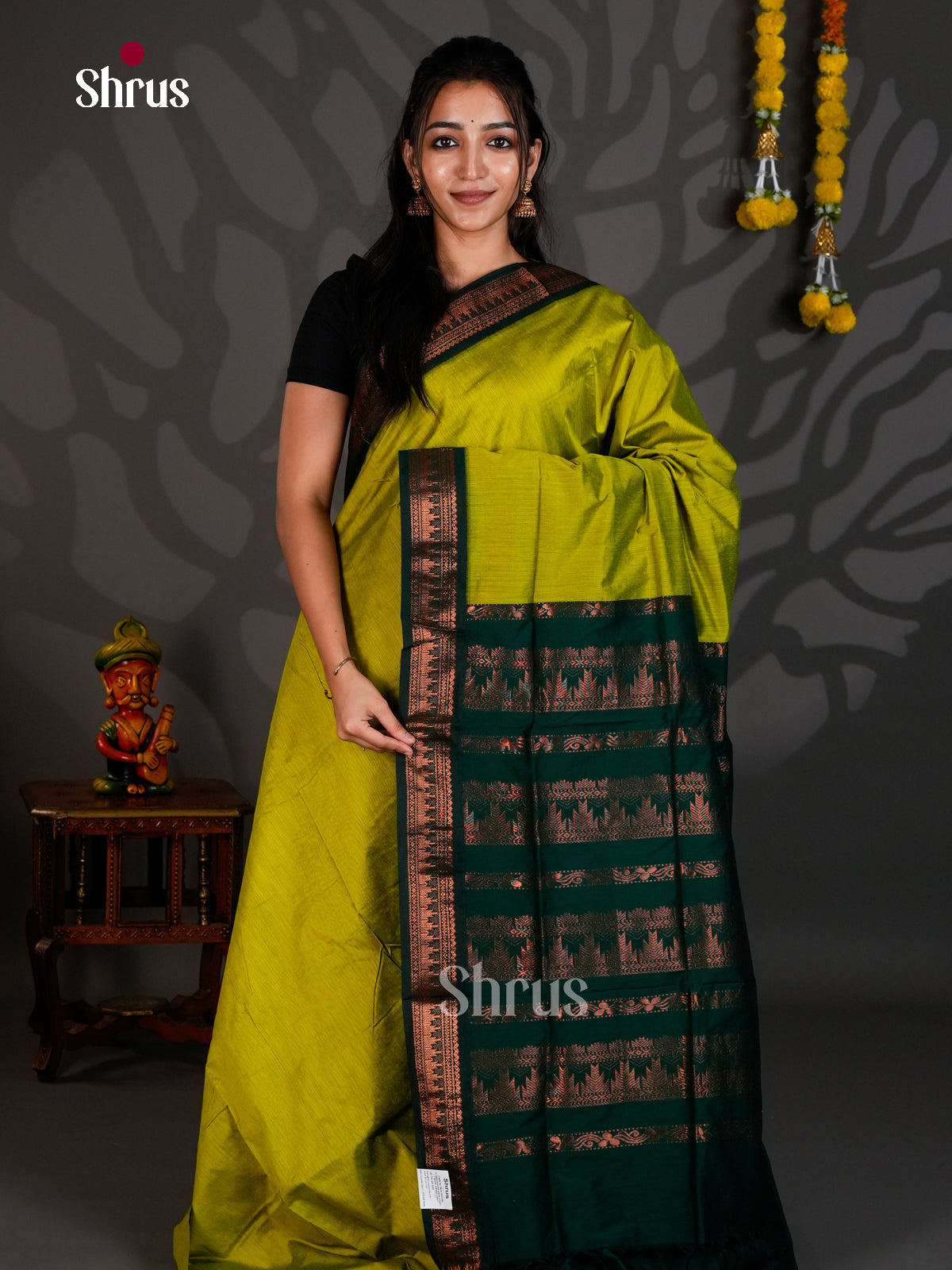 DLS26083 - Kalyani Cotton Saree - Shop on Shrus.com