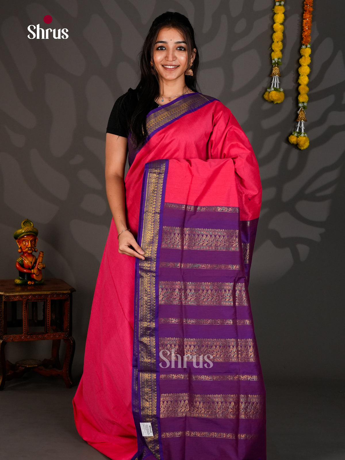 DLS26101 - Kalyani Cotton Saree - Shop on Shrus.com