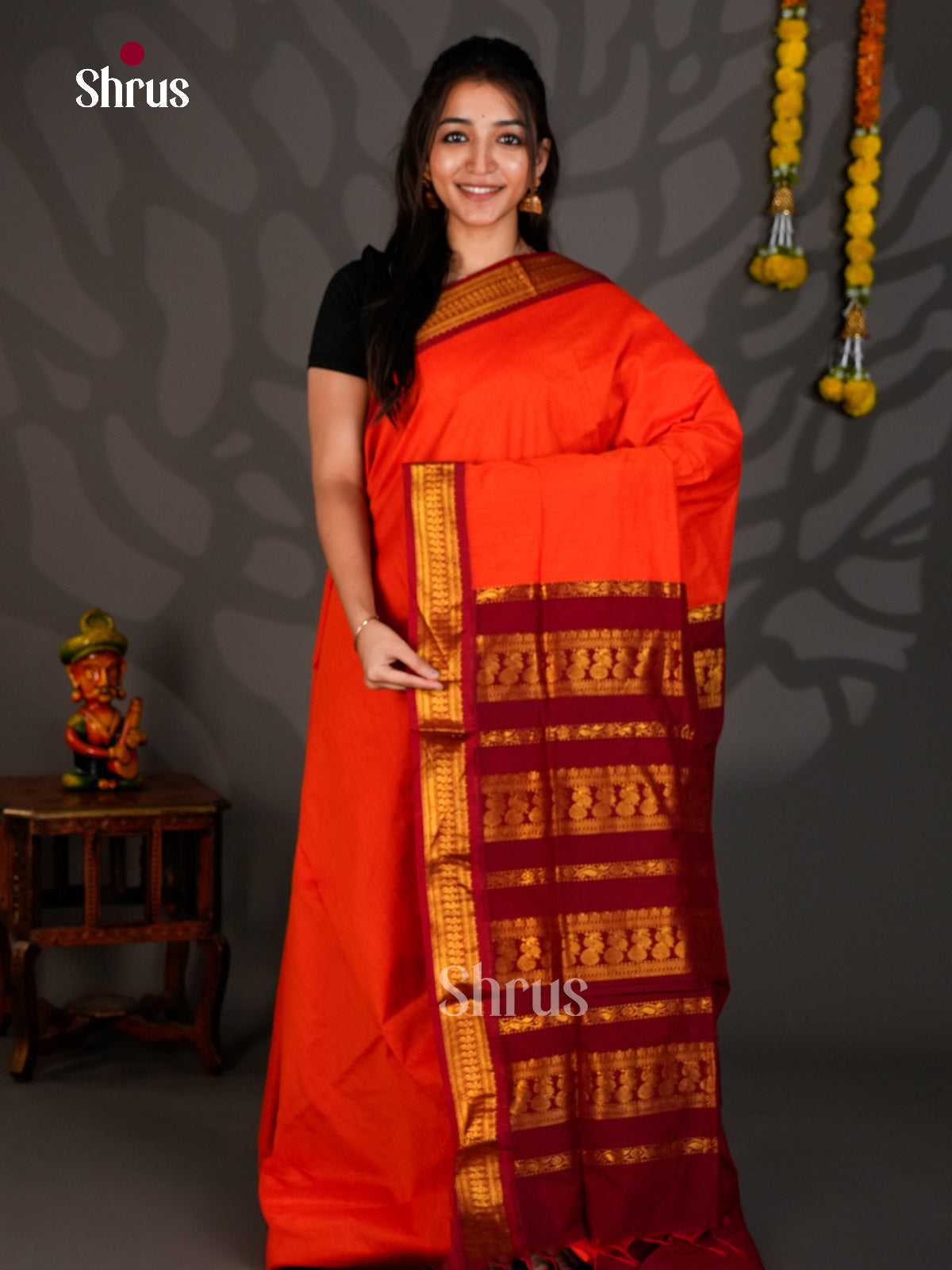 DLS26102 - Kalyani Cotton Saree - Shop on Shrus.com