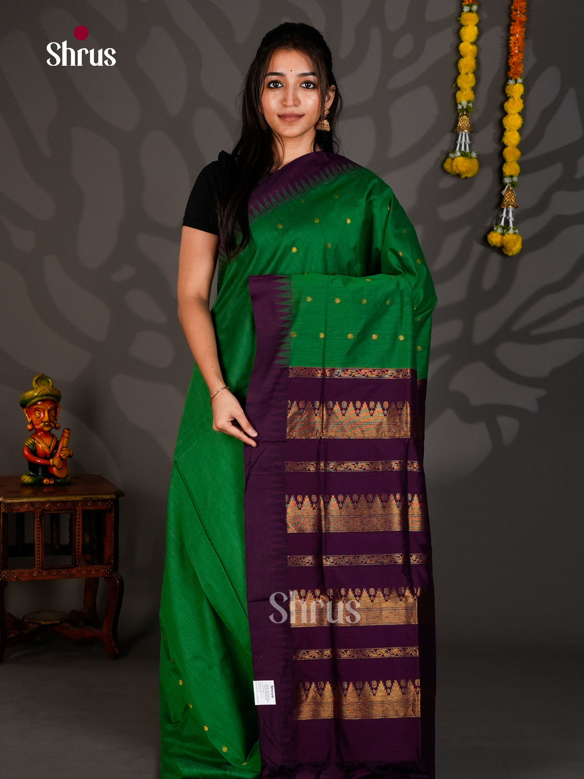 DLS26115 - Kalyani Cotton Saree - Shop on Shrus.com