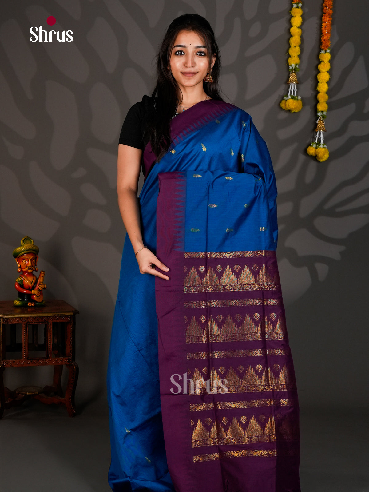 DLS26117 - Kalyani Cotton Saree - Shop on Shrus.com