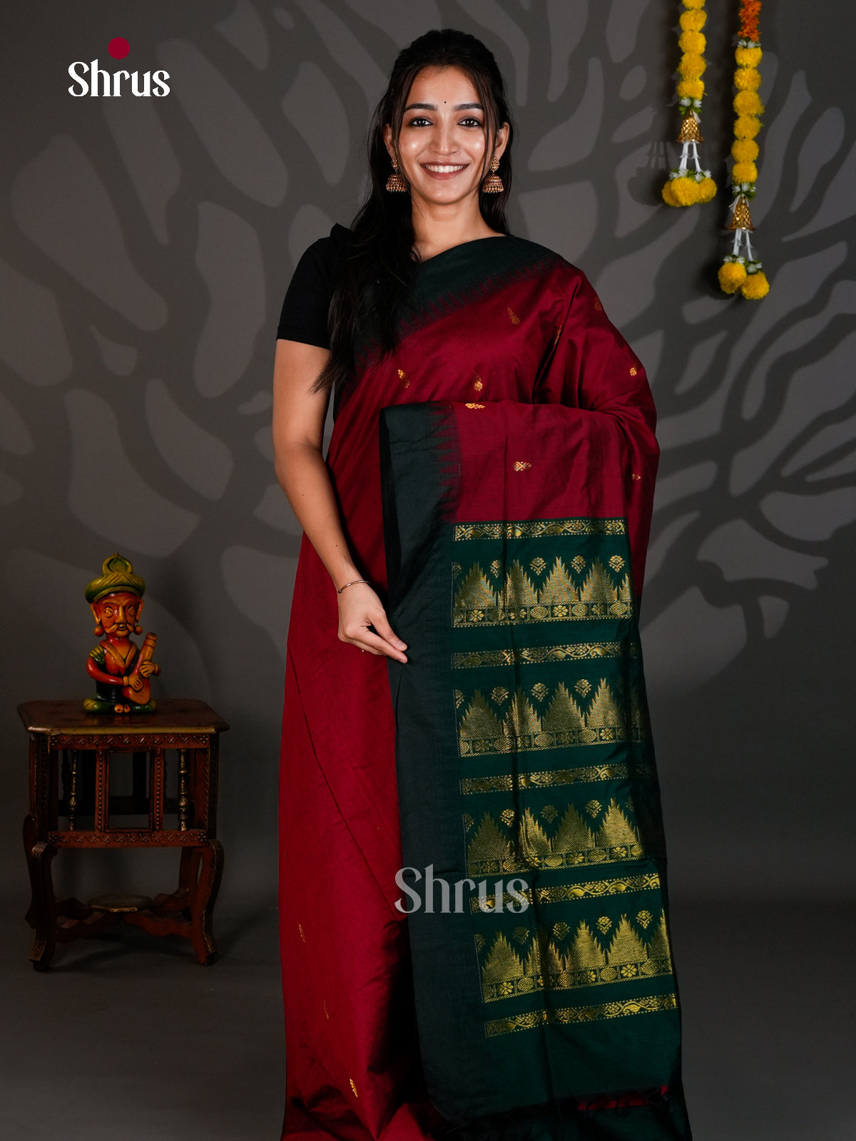 DLS26122 - Kalyani Cotton Saree - Shop on Shrus.com