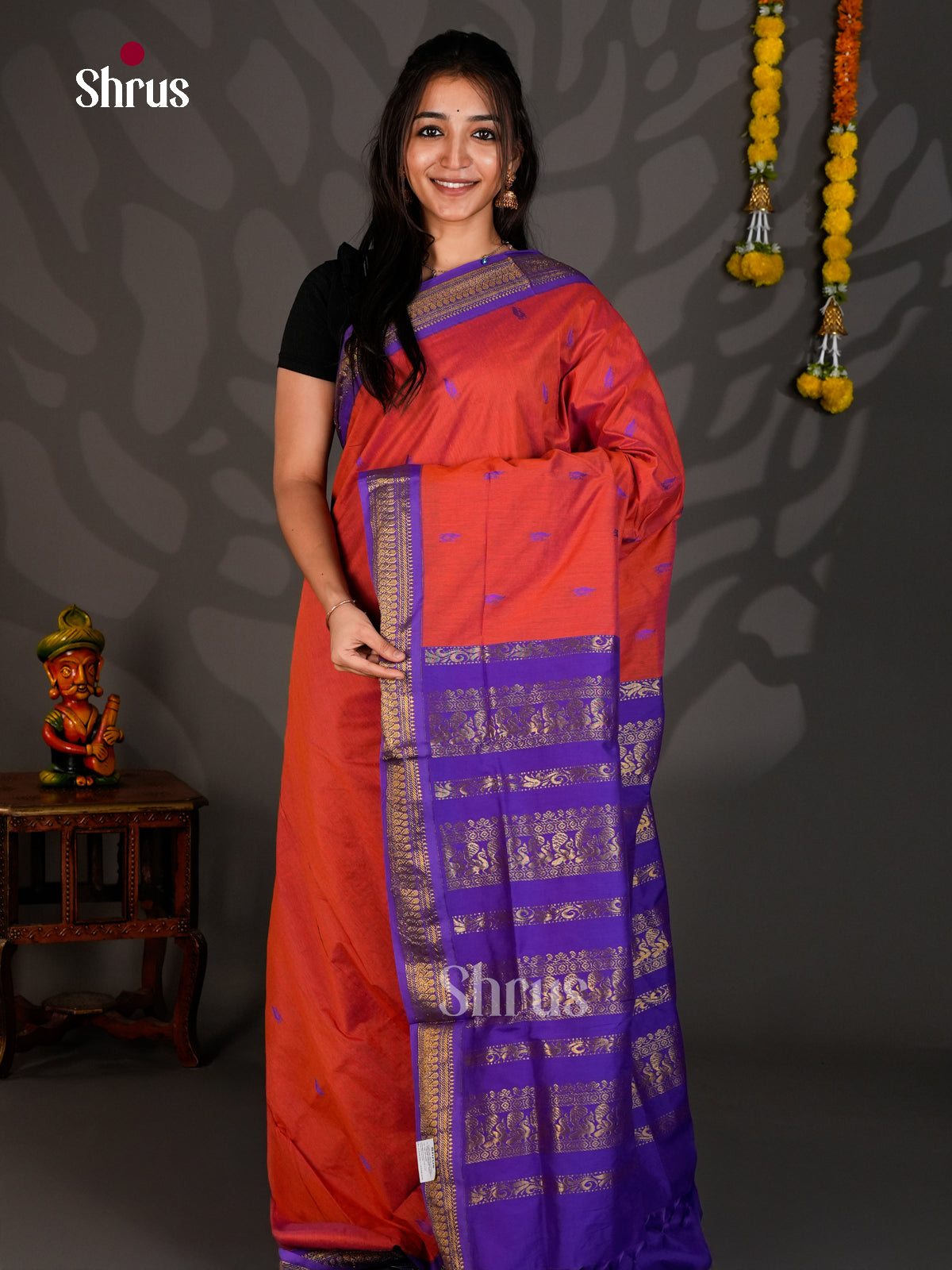 DLS26128 - Kalyani Cotton Saree - Shop on Shrus.com