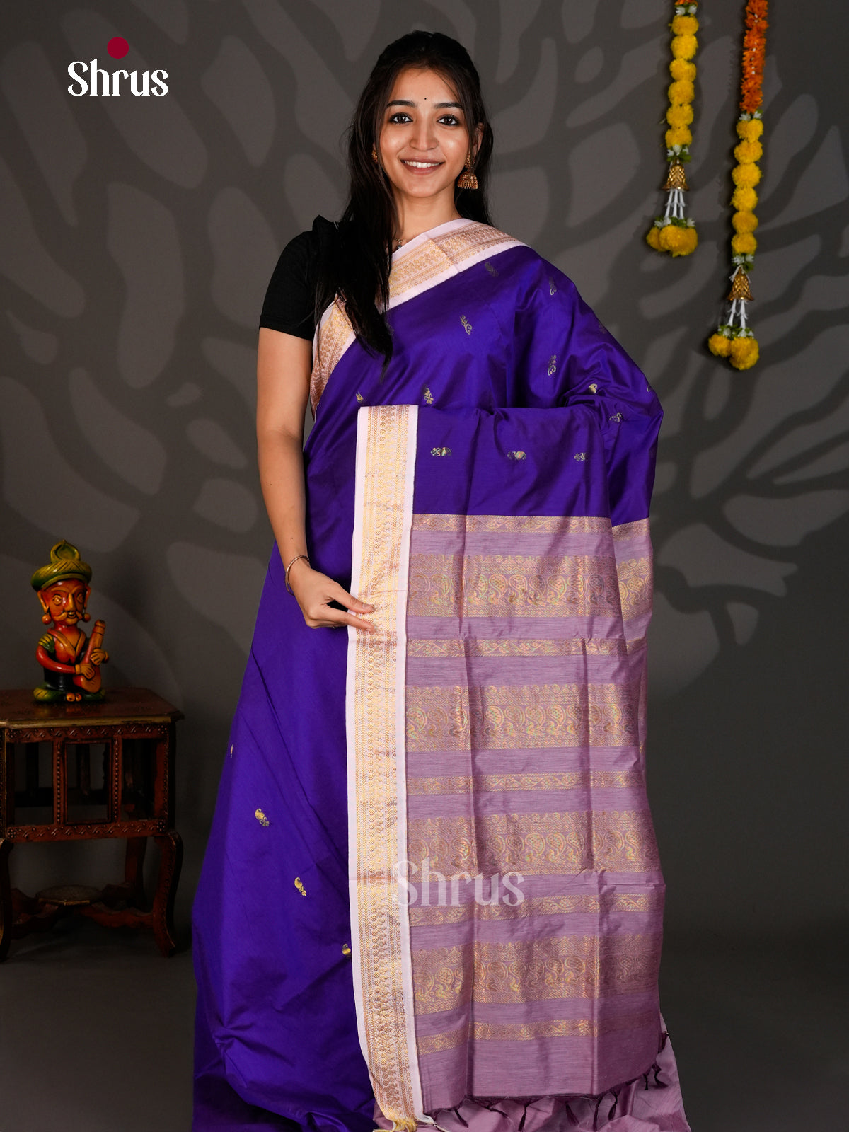 DLS26130 - Kalyani Cotton Saree - Shop on Shrus.com