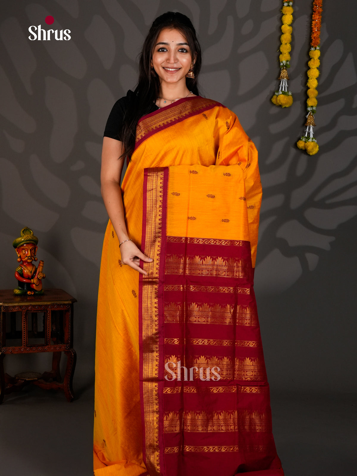 DLS26133 - Kalyani Cotton Saree - Shop on Shrus.com