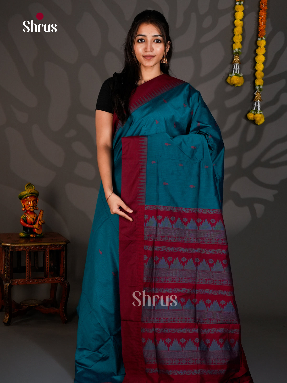 DLS26137 - Kalyani Cotton Saree - Shop on Shrus.com