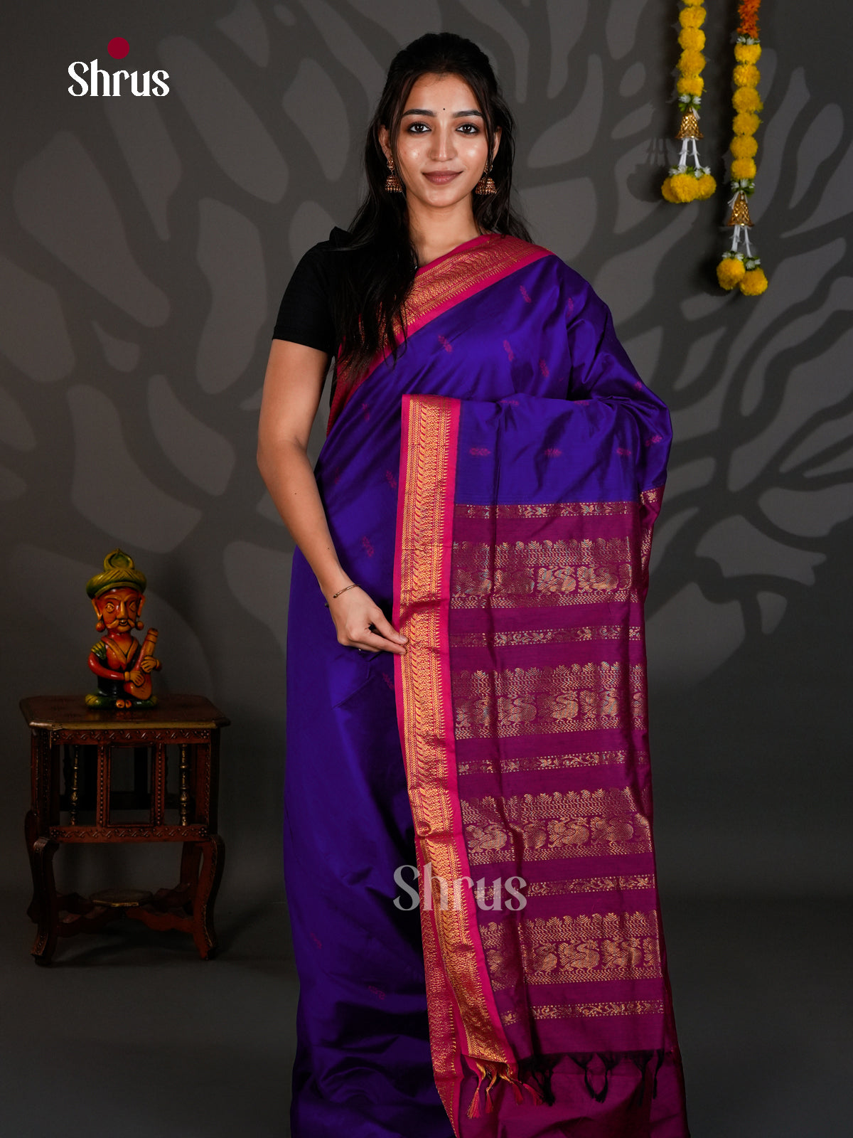 DLS26142 - Kalyani Cotton Saree - Shop on Shrus.com