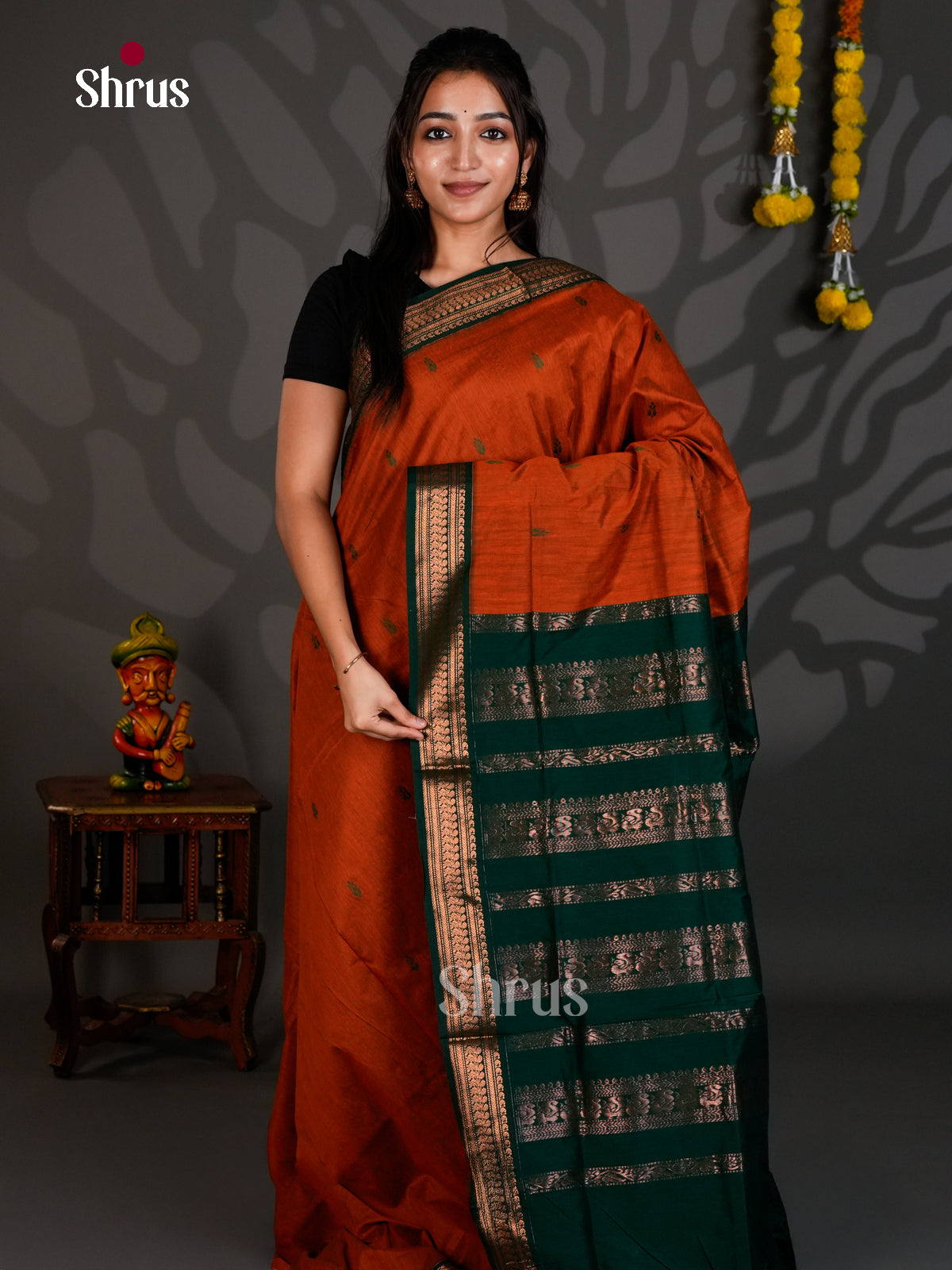 DLS26143 - Kalyani Cotton Saree - Shop on Shrus.com