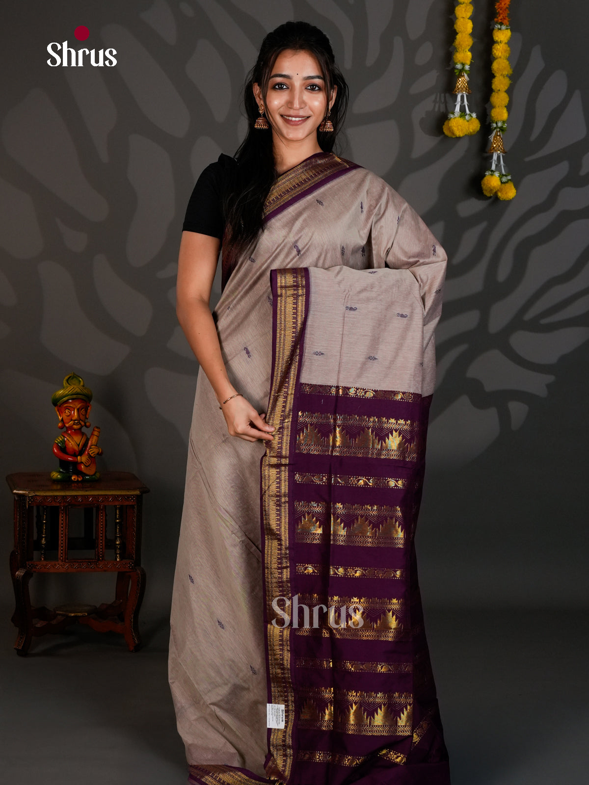 DLS26146 - Kalyani Cotton Saree - Shop on Shrus.com