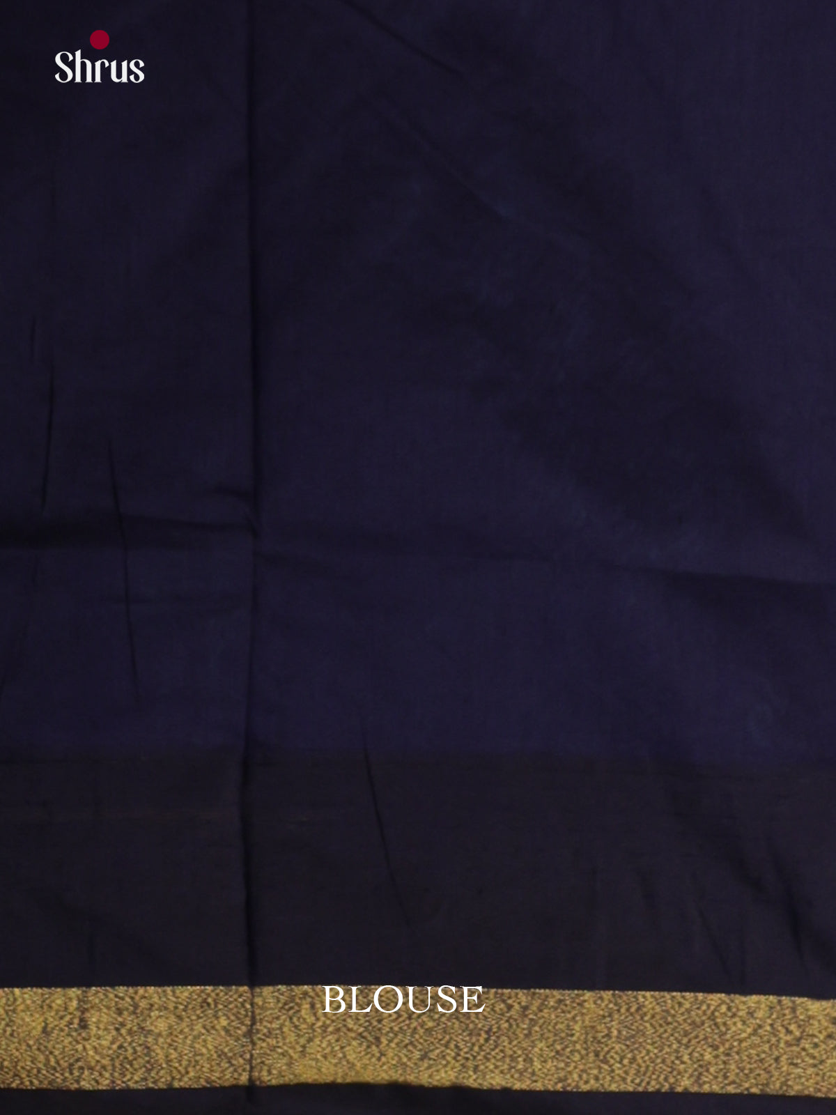Blue & Navy Blue - Kalyani Cotton Saree - Shop on Shrus.com