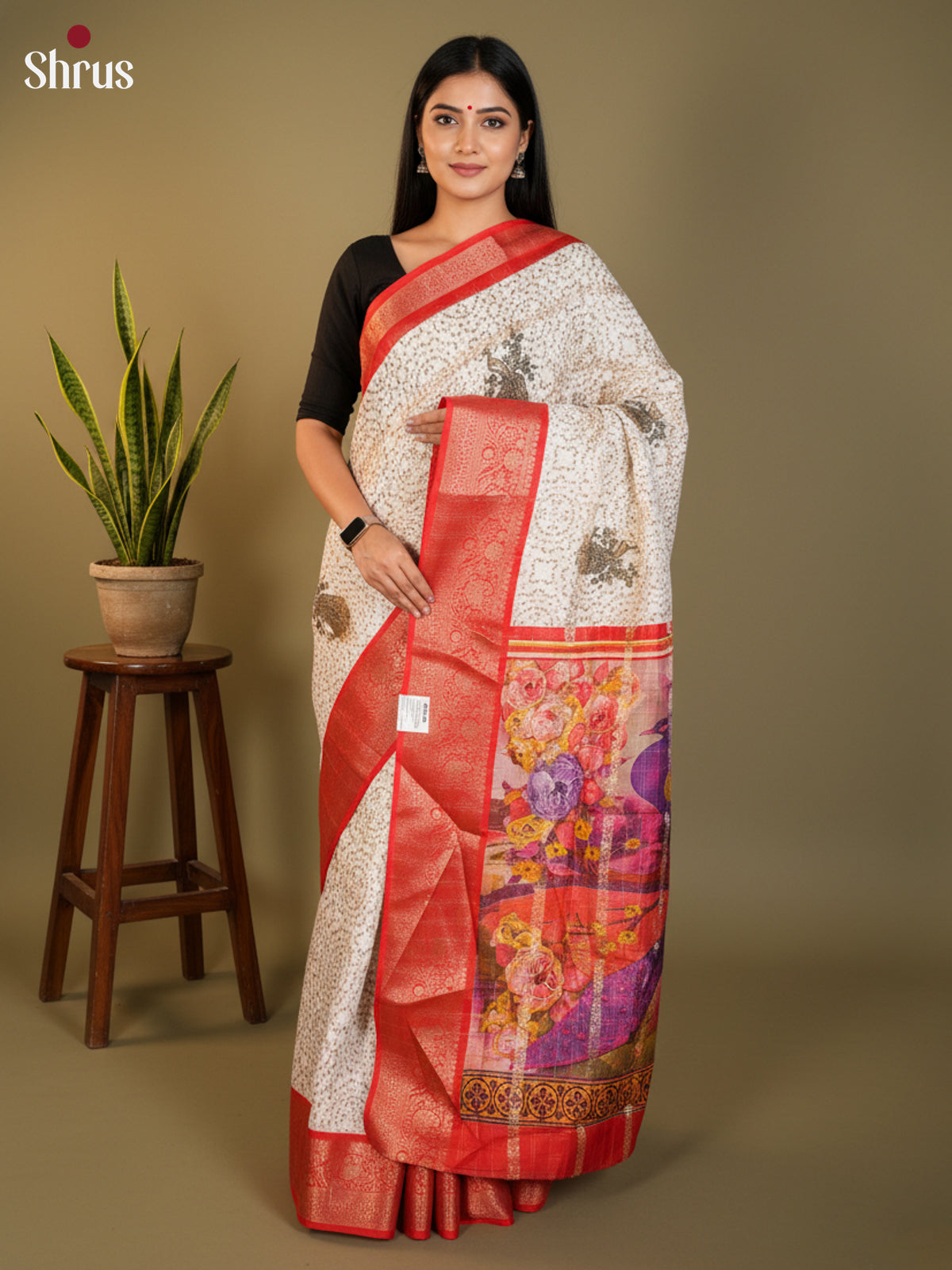 DLS27005 - Semi Crepe Saree