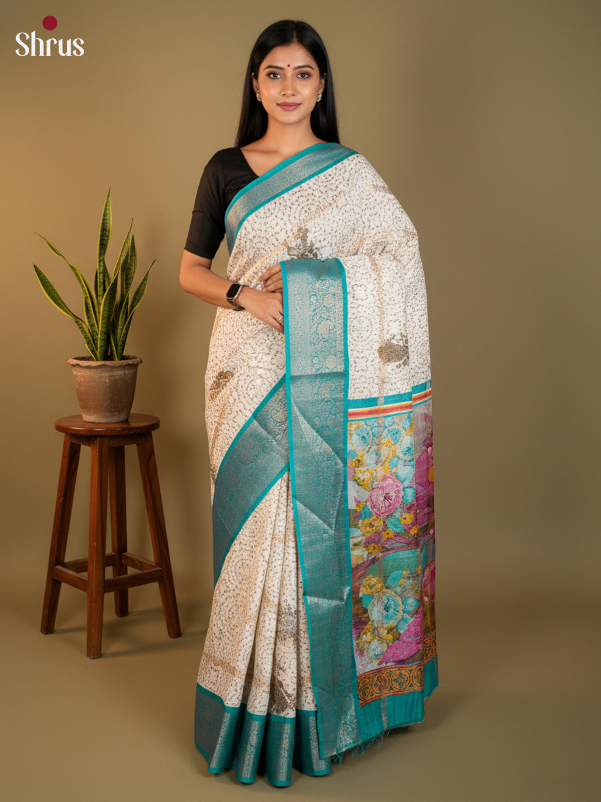 DLS27006 - Semi Crepe Saree