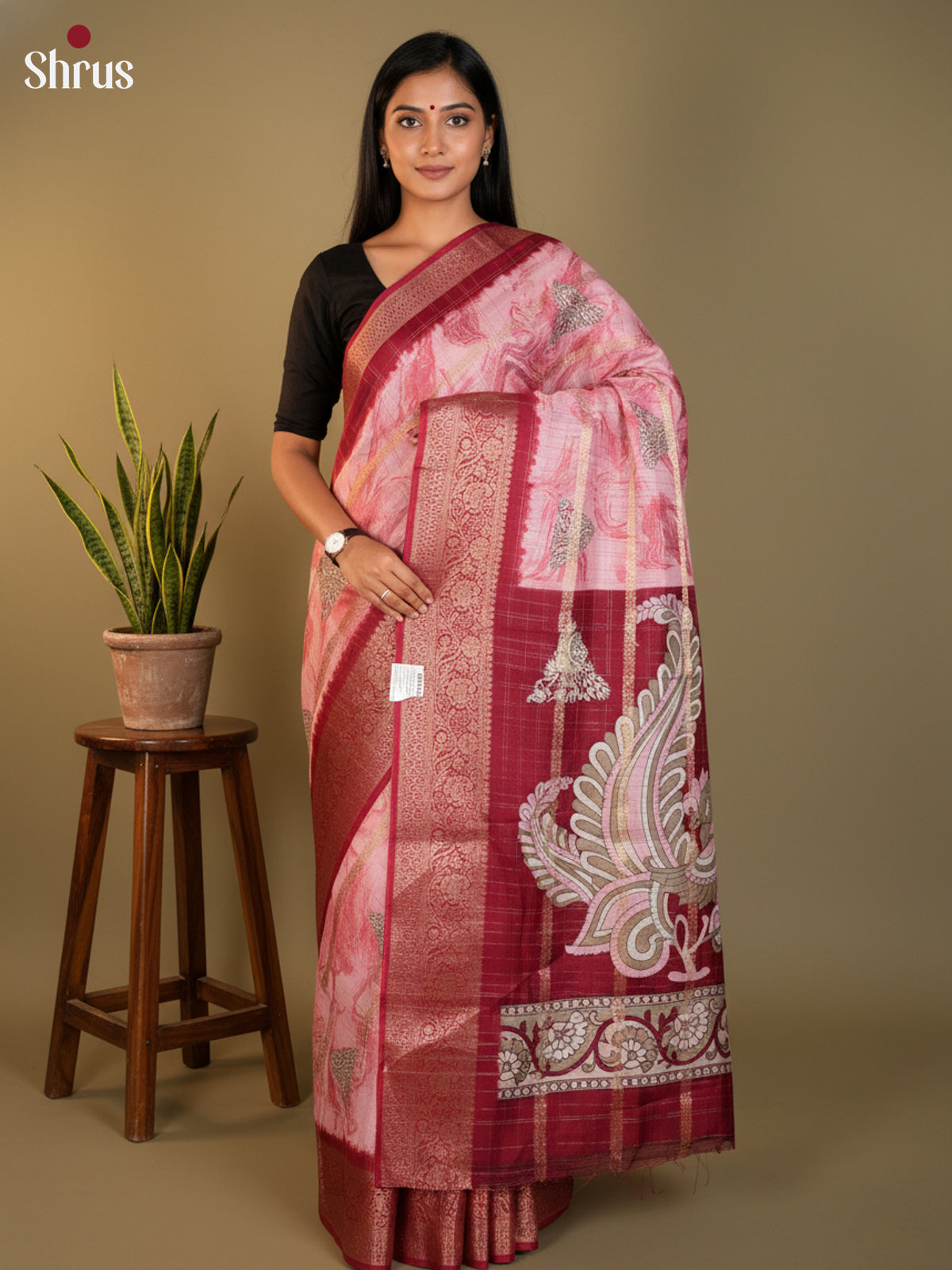 DLS27009 - Semi Crepe Saree