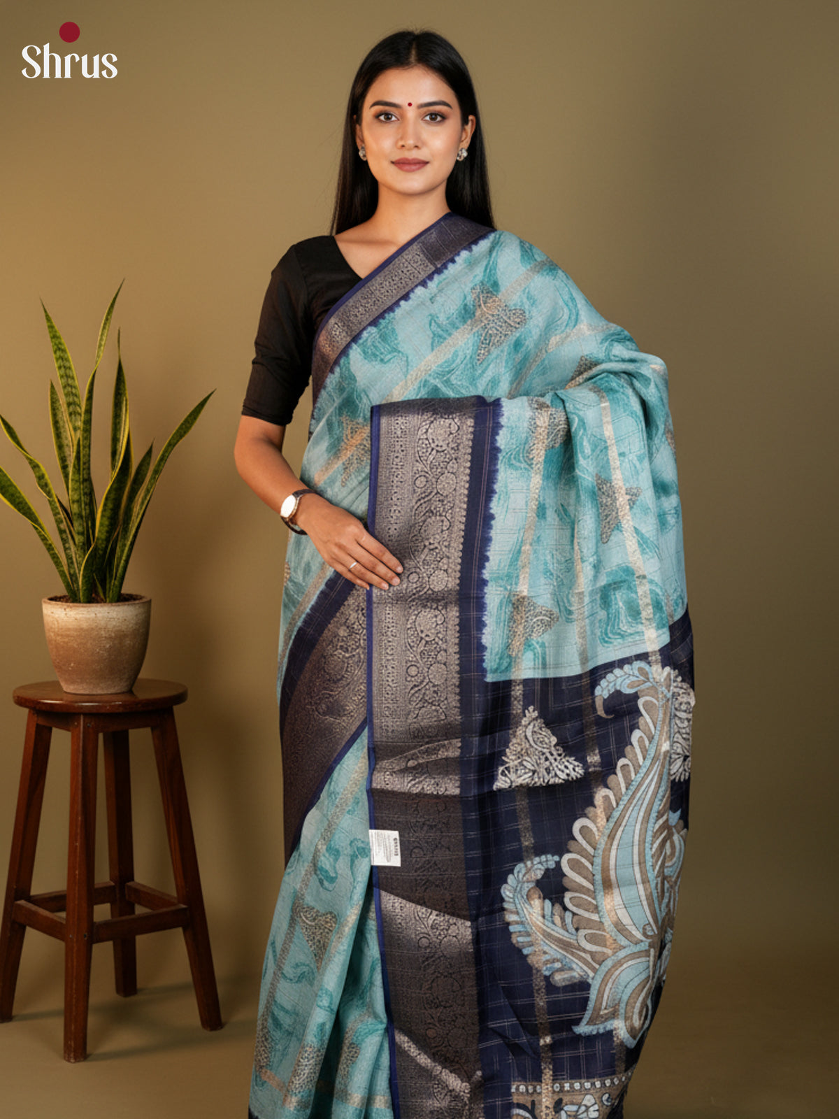 DLS27011 - Semi Crepe Saree