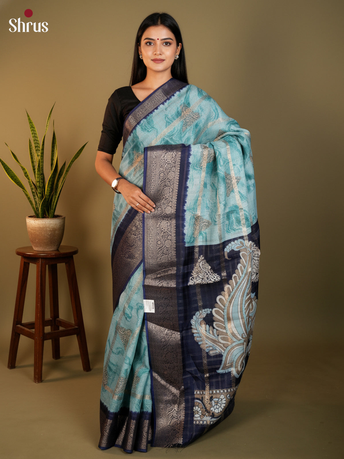 DLS27011 - Semi Crepe Saree