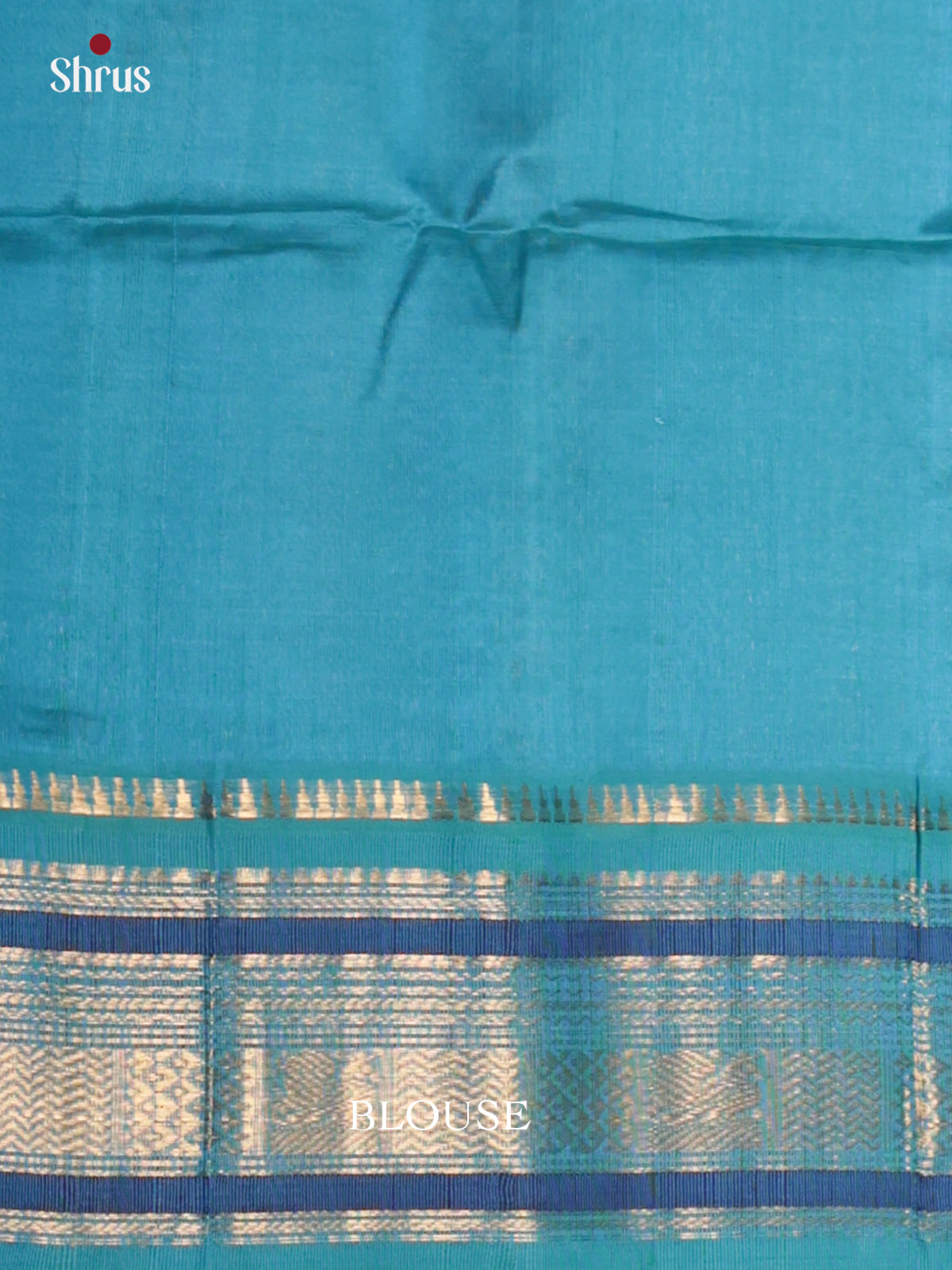 Beautiful Purple & Blue Silk Cotton Saree with zari checks , buttas & Zari border -DLS29011