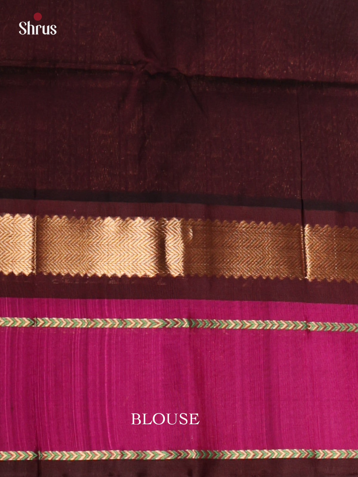 Beautiful Teal blue & Brown Silk Cotton Saree  with Korvai-Medium border - DLS29016