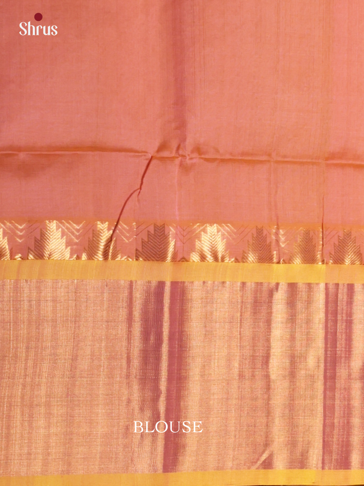 Elegant Violet & Peach Silk Cotton Saree with zari checks , buttas -DLS29023