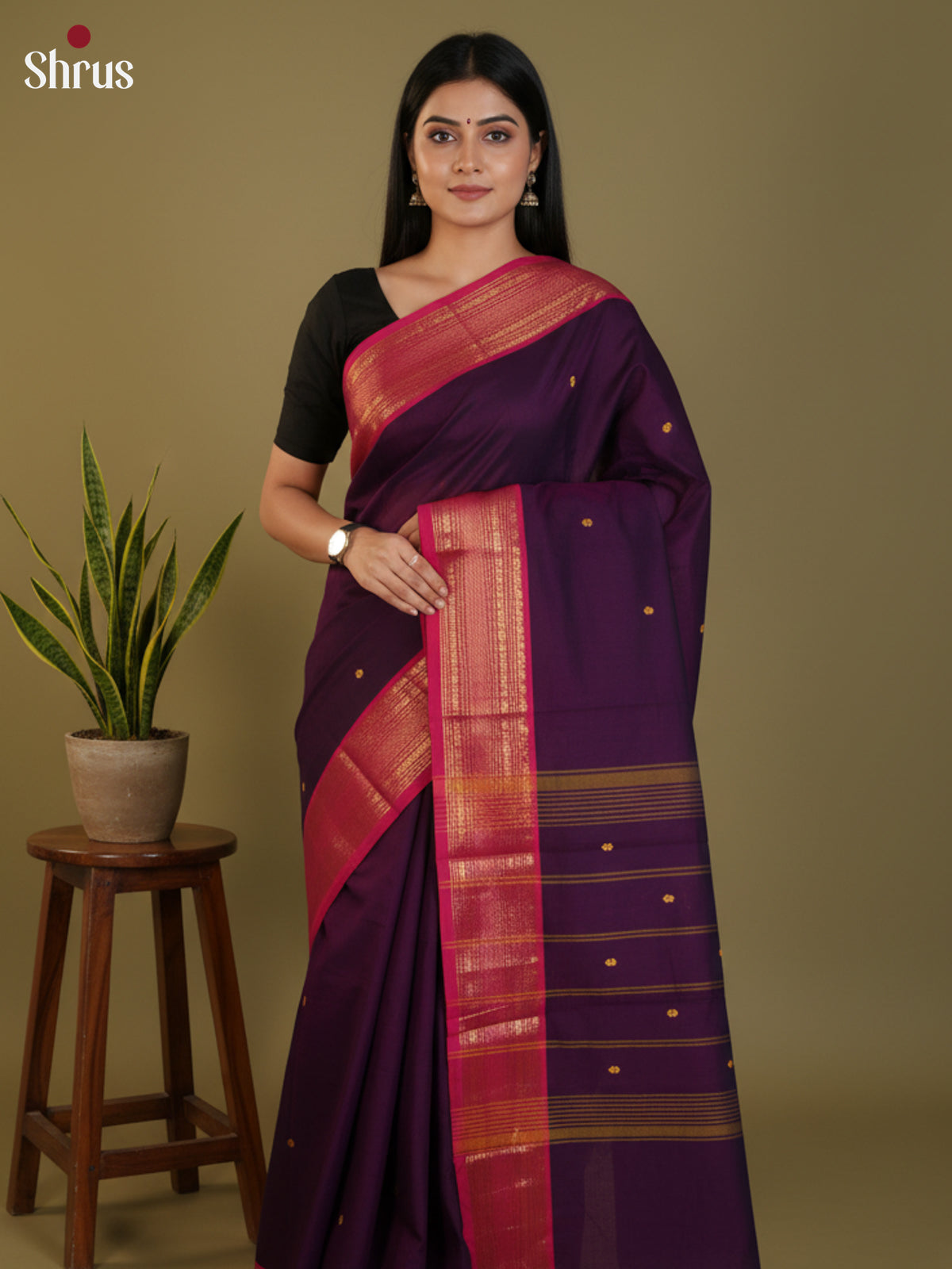 DLS29041 - Chettinad Cotton Saree - Shop on Shrus.com