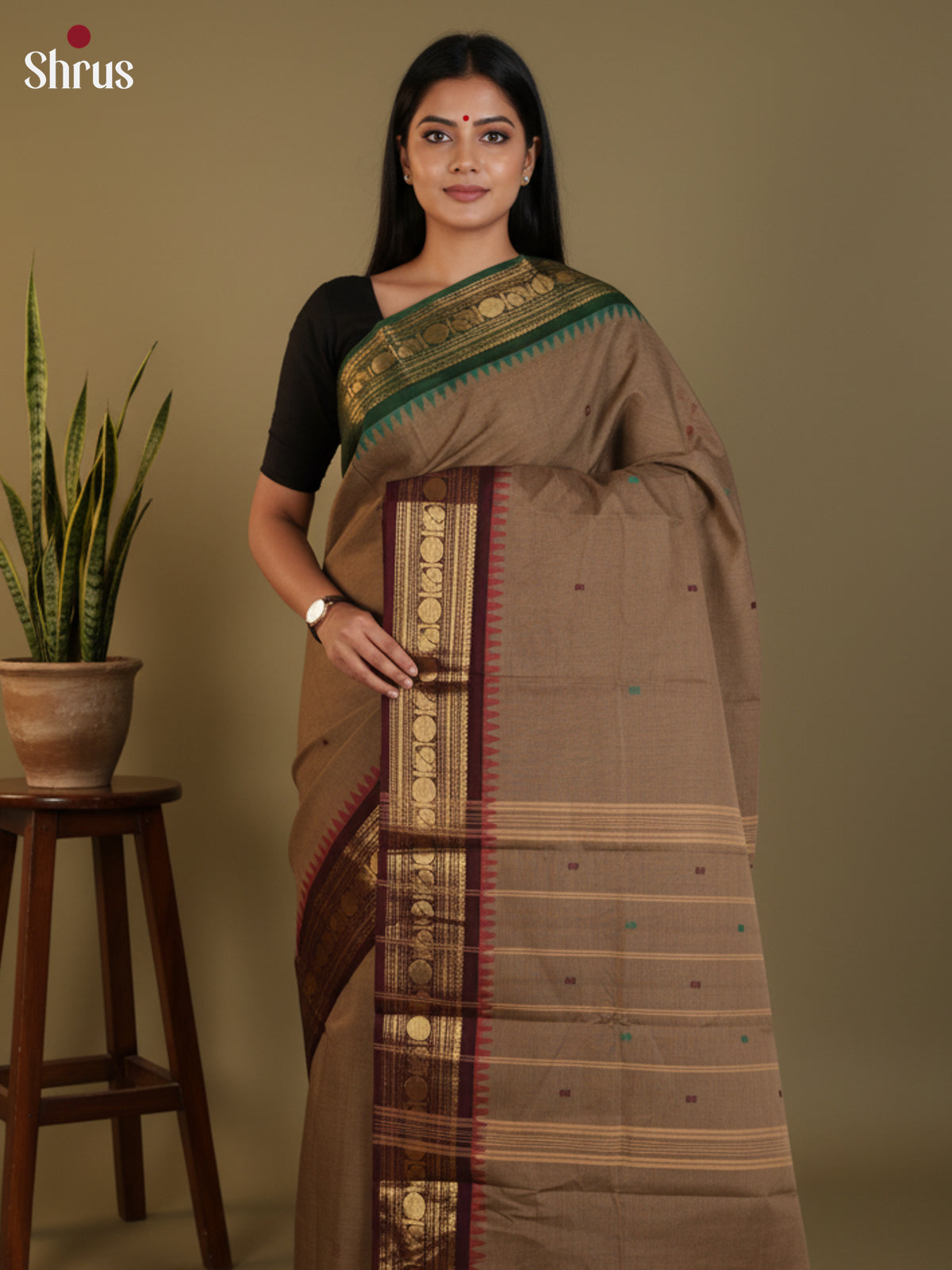DLS29059 - Chettinad Cotton Saree - Shop on Shrus.com