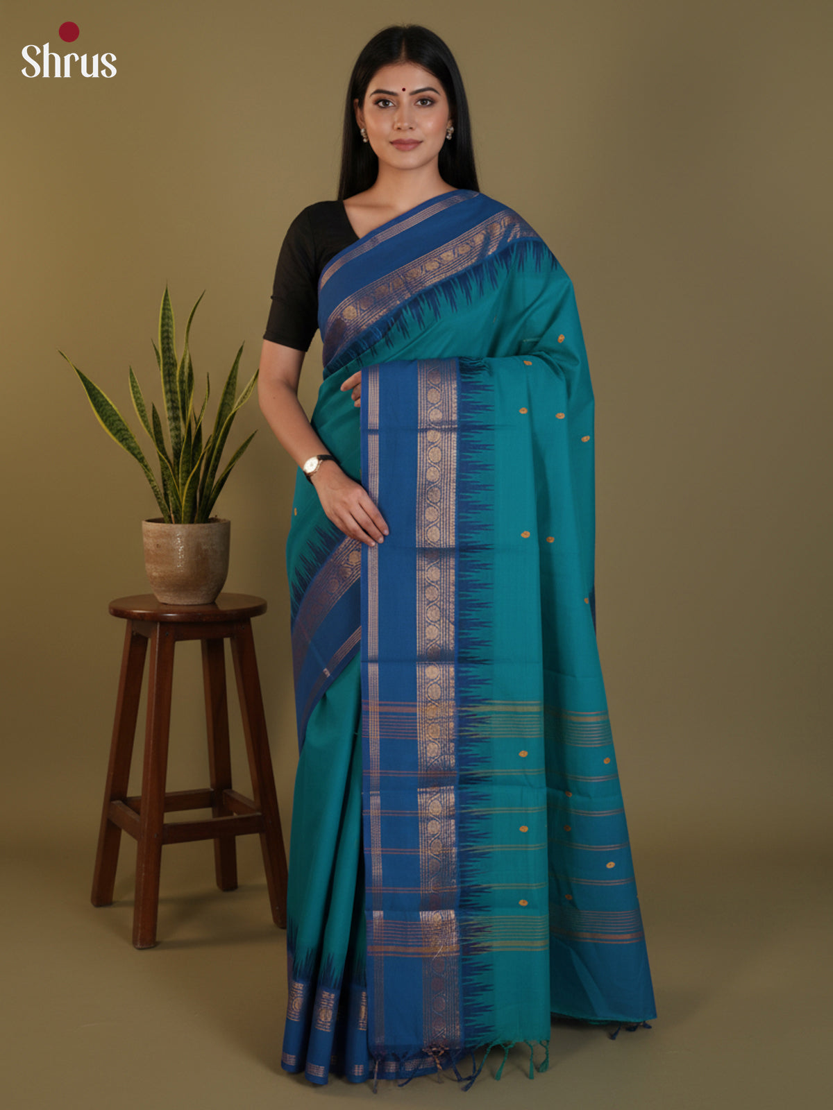 DLS29060 - Chettinad Cotton Saree - Shop on Shrus.com