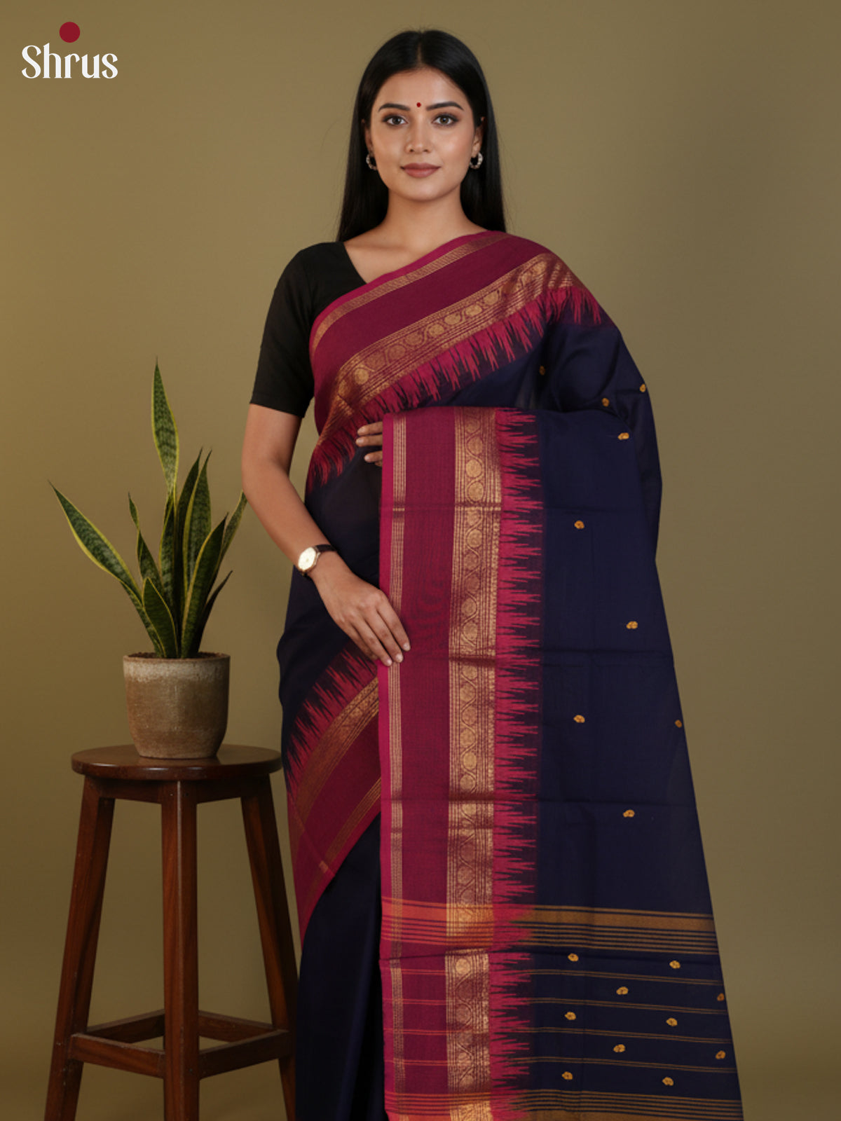 DLS29065 - Chettinad Cotton Saree - Shop on Shrus.com