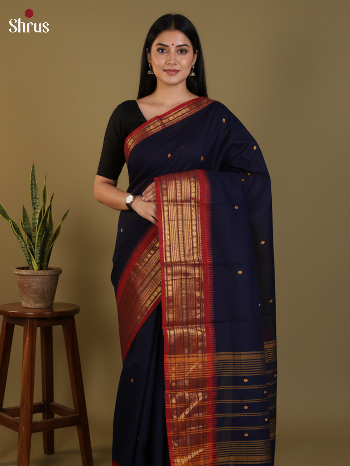 DLS29066 - Chettinad Cotton Saree - Shop on Shrus.com