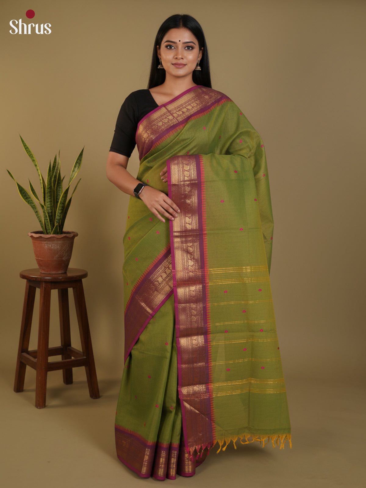 DLS29068 - Chettinad Cotton Saree - Shop on Shrus.com
