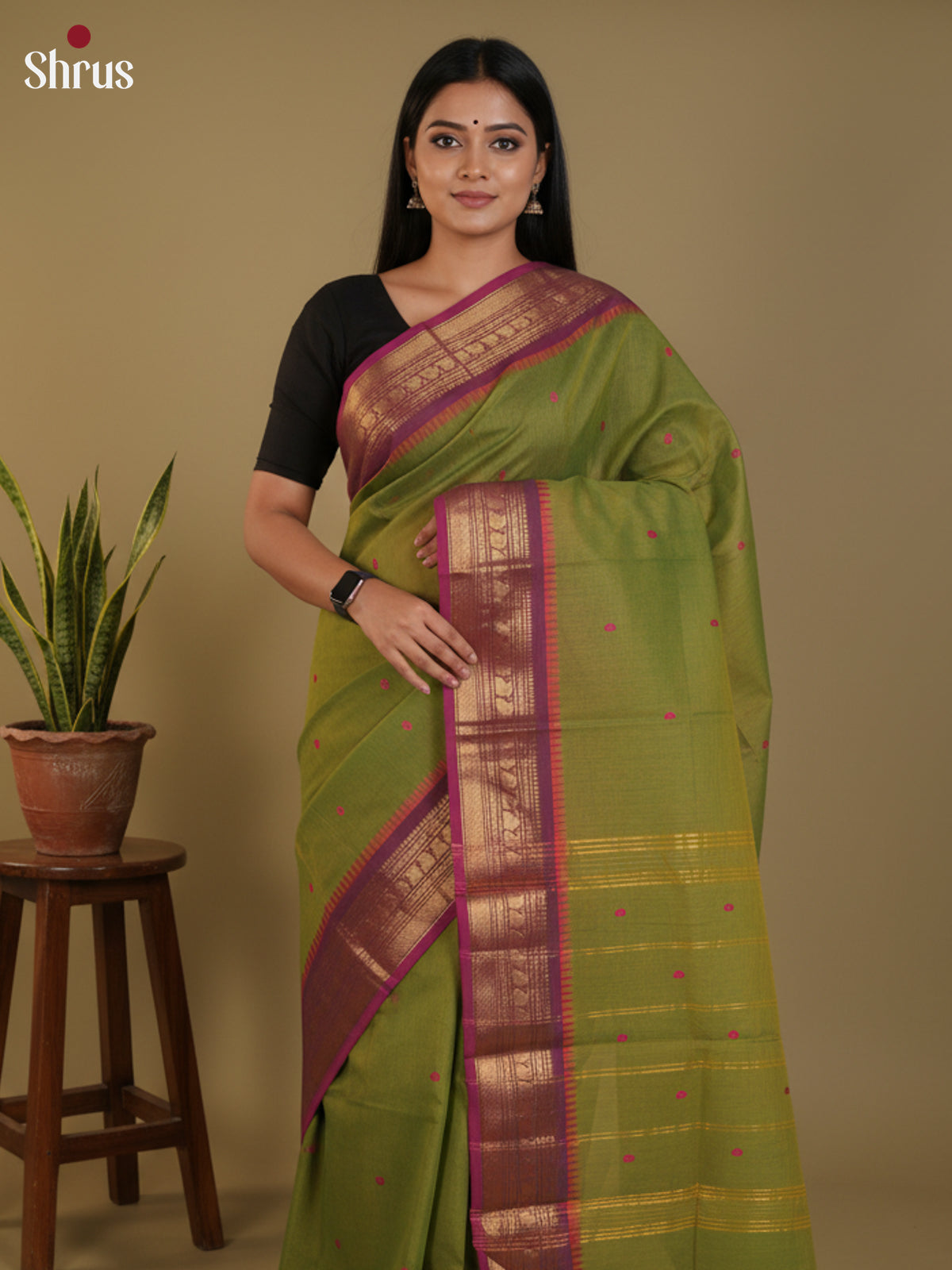 DLS29068 - Chettinad Cotton Saree - Shop on Shrus.com