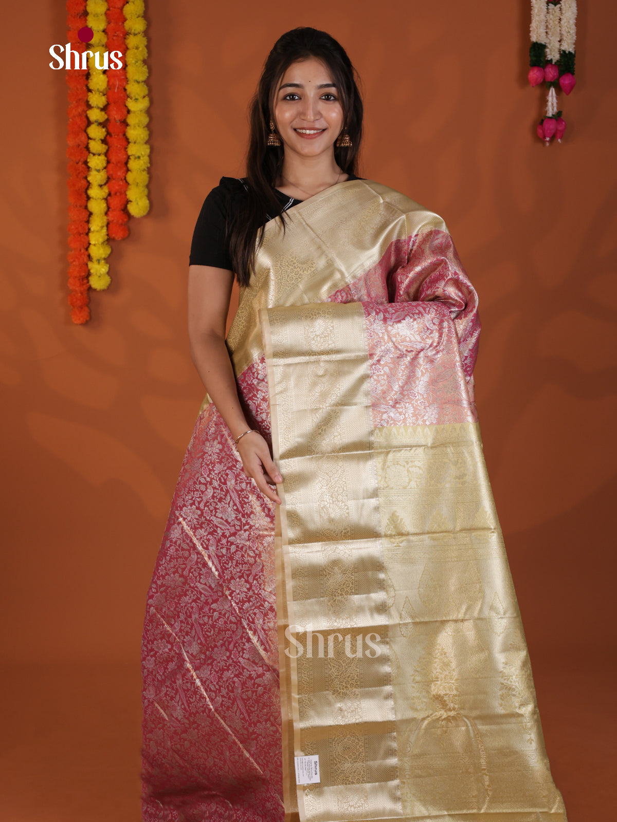 DLS29084 - Kanchipuram-halfpure Saree - Shop on Shrus.com