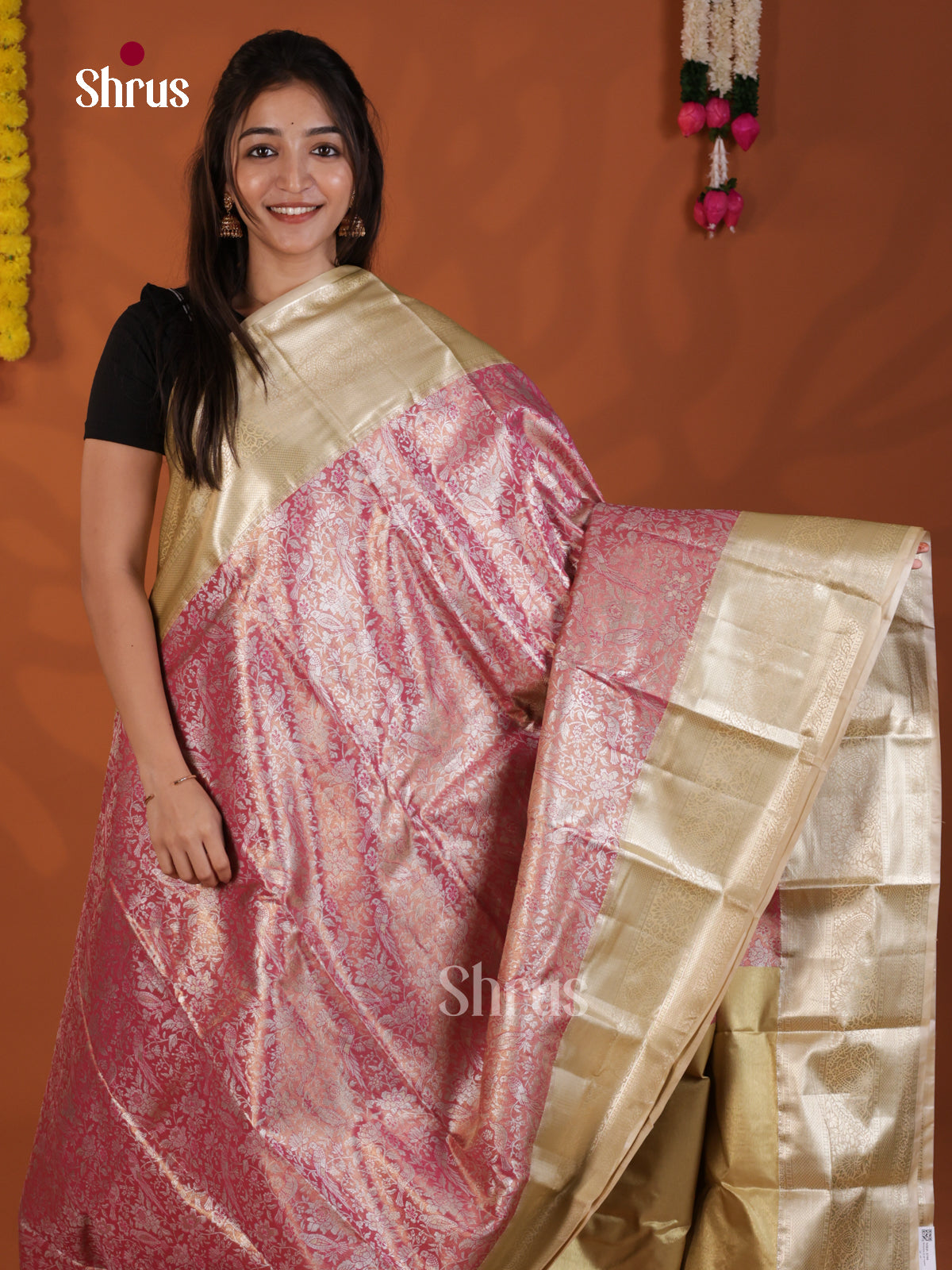 DLS29084 - Kanchipuram-halfpure Saree - Shop on Shrus.com