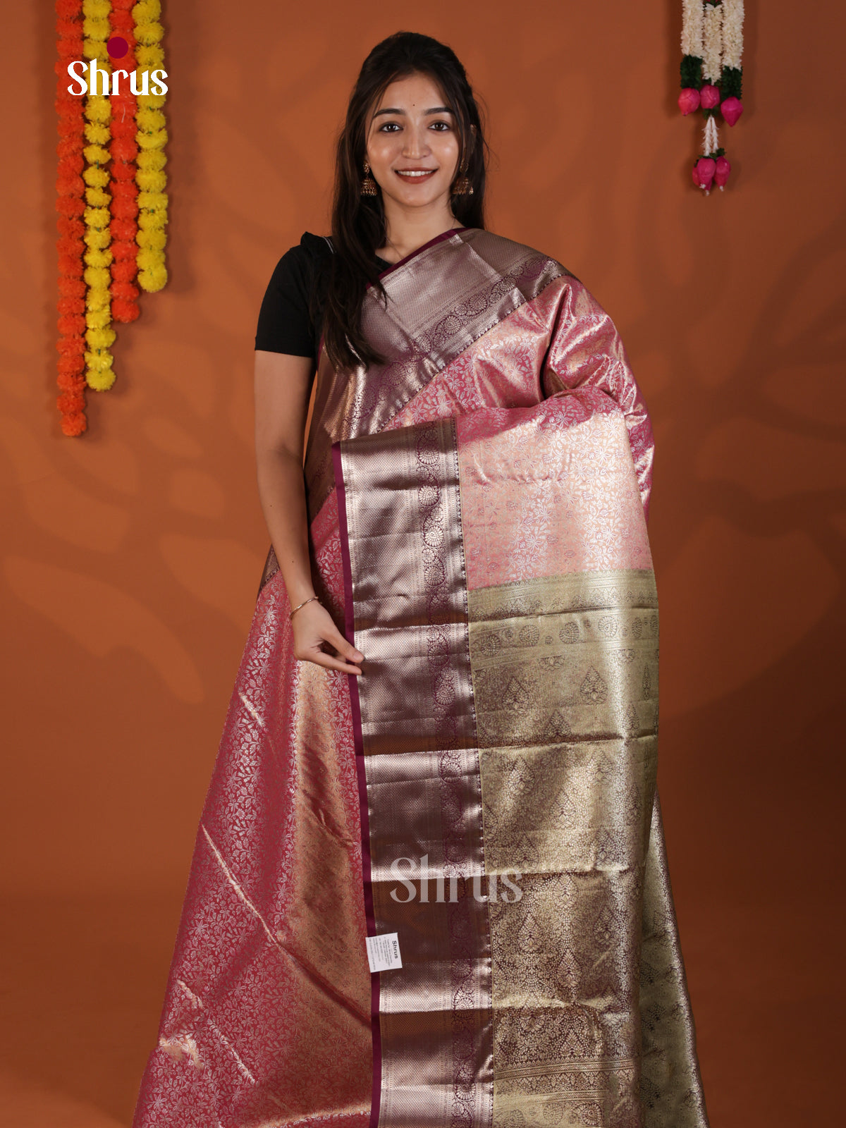 DLS29114 - Kanchipuram-halfpure Saree - Shop on Shrus.com