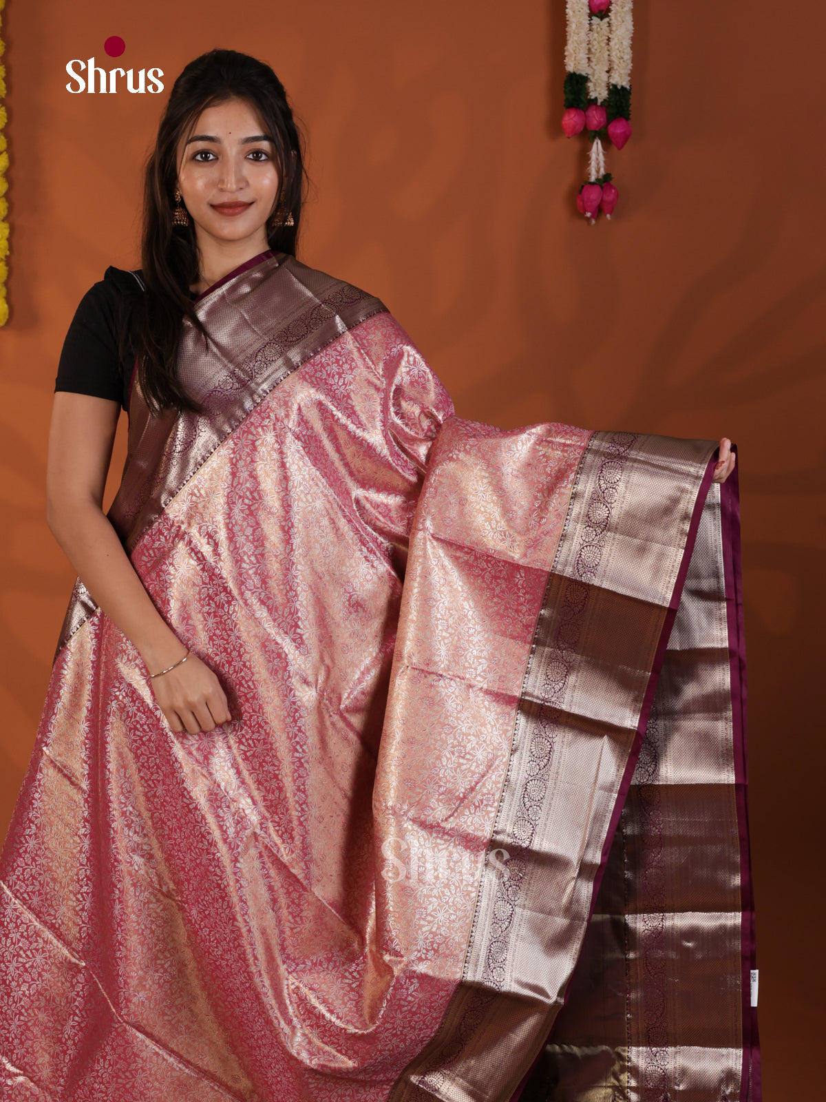 DLS29114 - Kanchipuram-halfpure Saree - Shop on Shrus.com