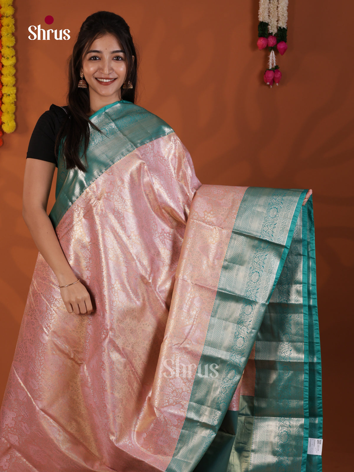 DLS29117 - Kanchipuram-halfpure Saree