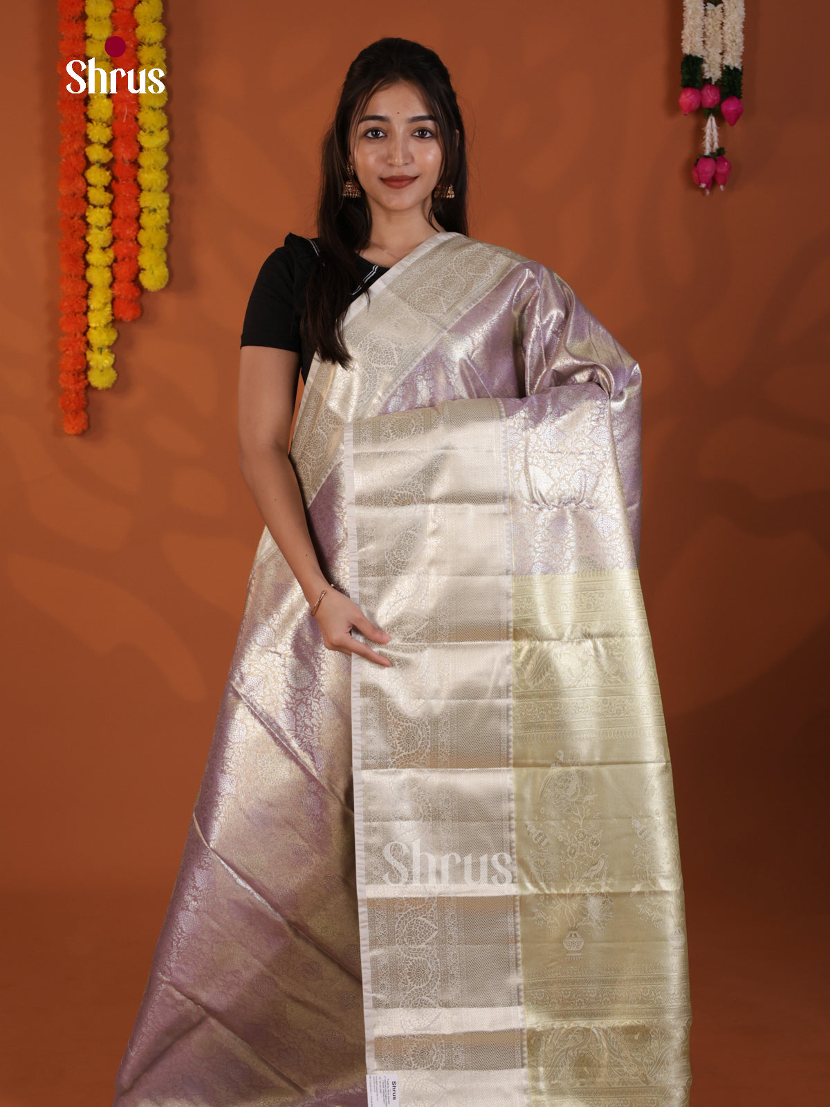 DLS29122 - Kanchipuram-halfpure Saree - Shop on Shrus.com