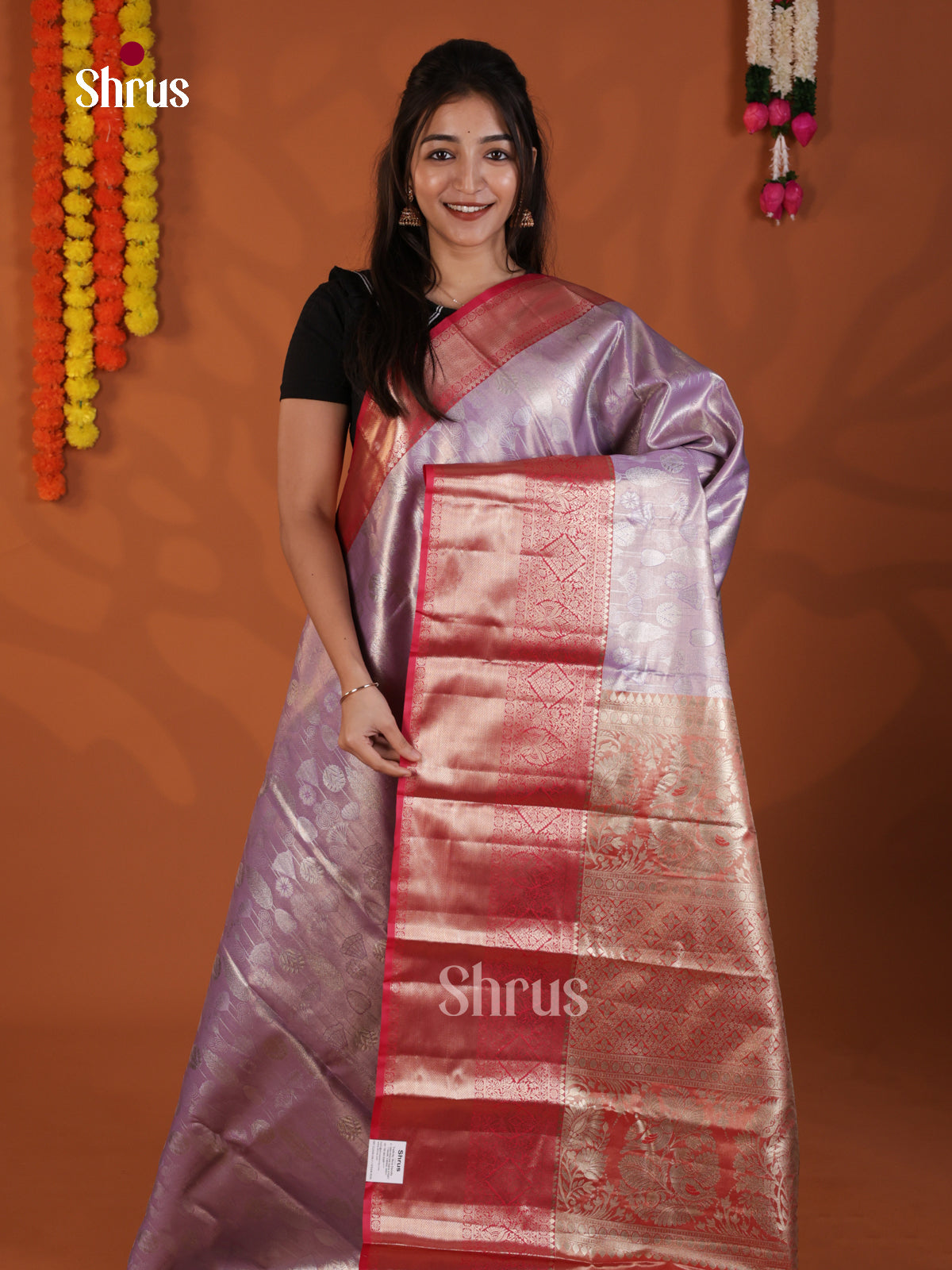 DLS29123 - Kanchipuram-halfpure Saree