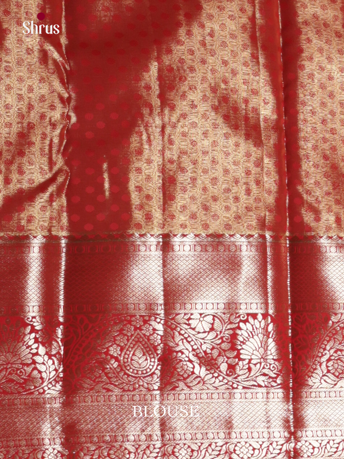 Purple & Red - Kanchipuram-halfpure Saree- DLS29131 - Shop on Shrus.com