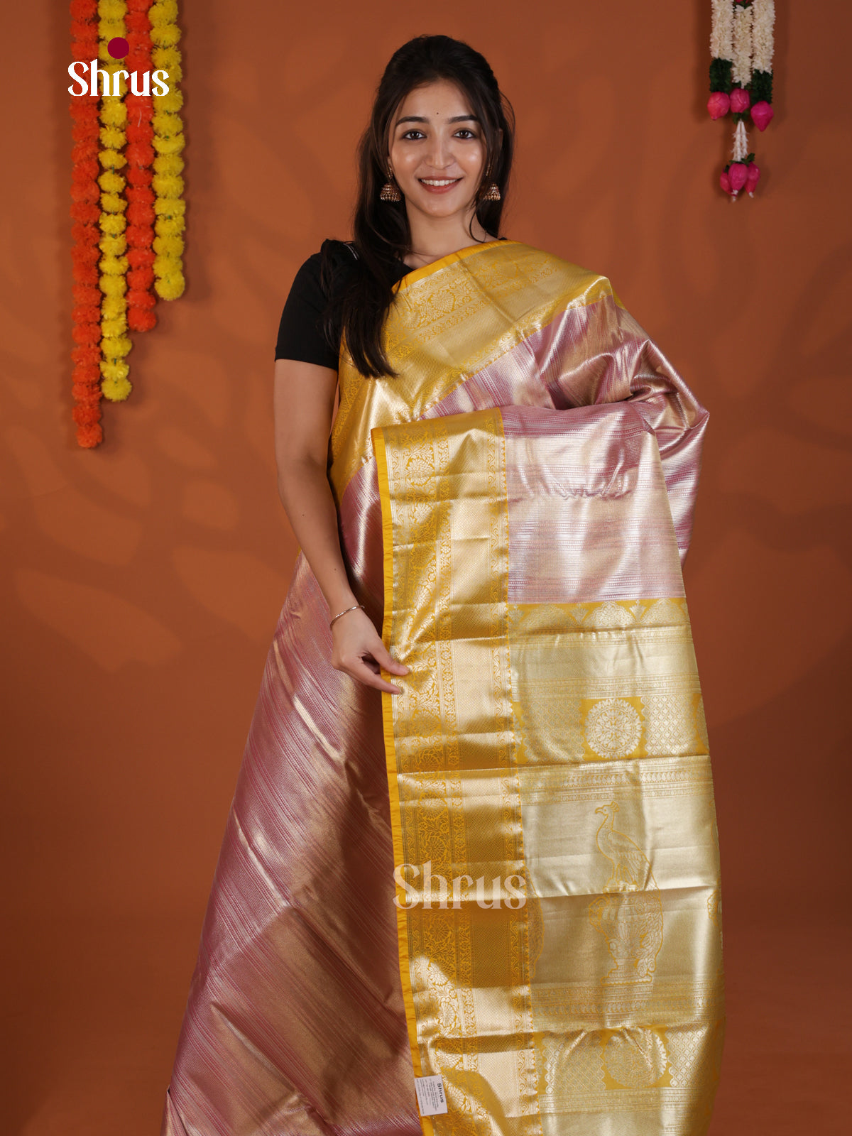 DLS29151 - Kanchipuram-halfpure Saree